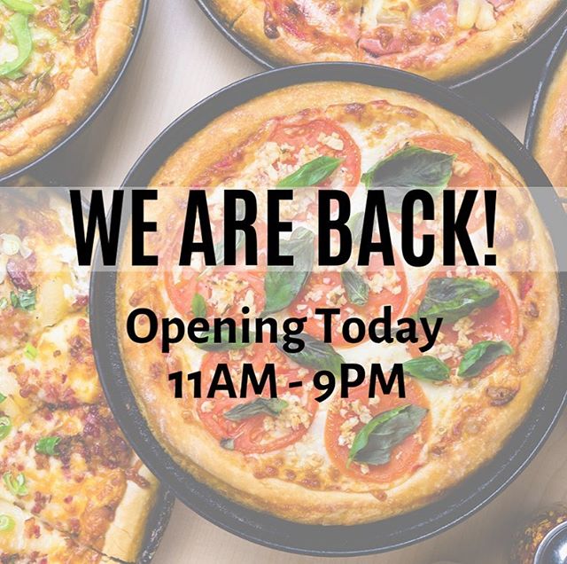 BACK IN ACTION!! 🍕 We hope to see your smiling faces today. We have missed you like crazyyyyy!!
.
.
.
.
.
.
.
.
.
.
.
#BackinAction #BacktotheGrind #HappyMonday #MondayMood #Pizza #PizzaTime #Pizzas #PizzaPizza #BozrahPizza #CTBusiness #CTEats #CTEa