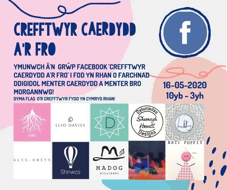 Ffair Grefftau ar-lein Menter Caerdydd / Cardiff Online Craft Fair