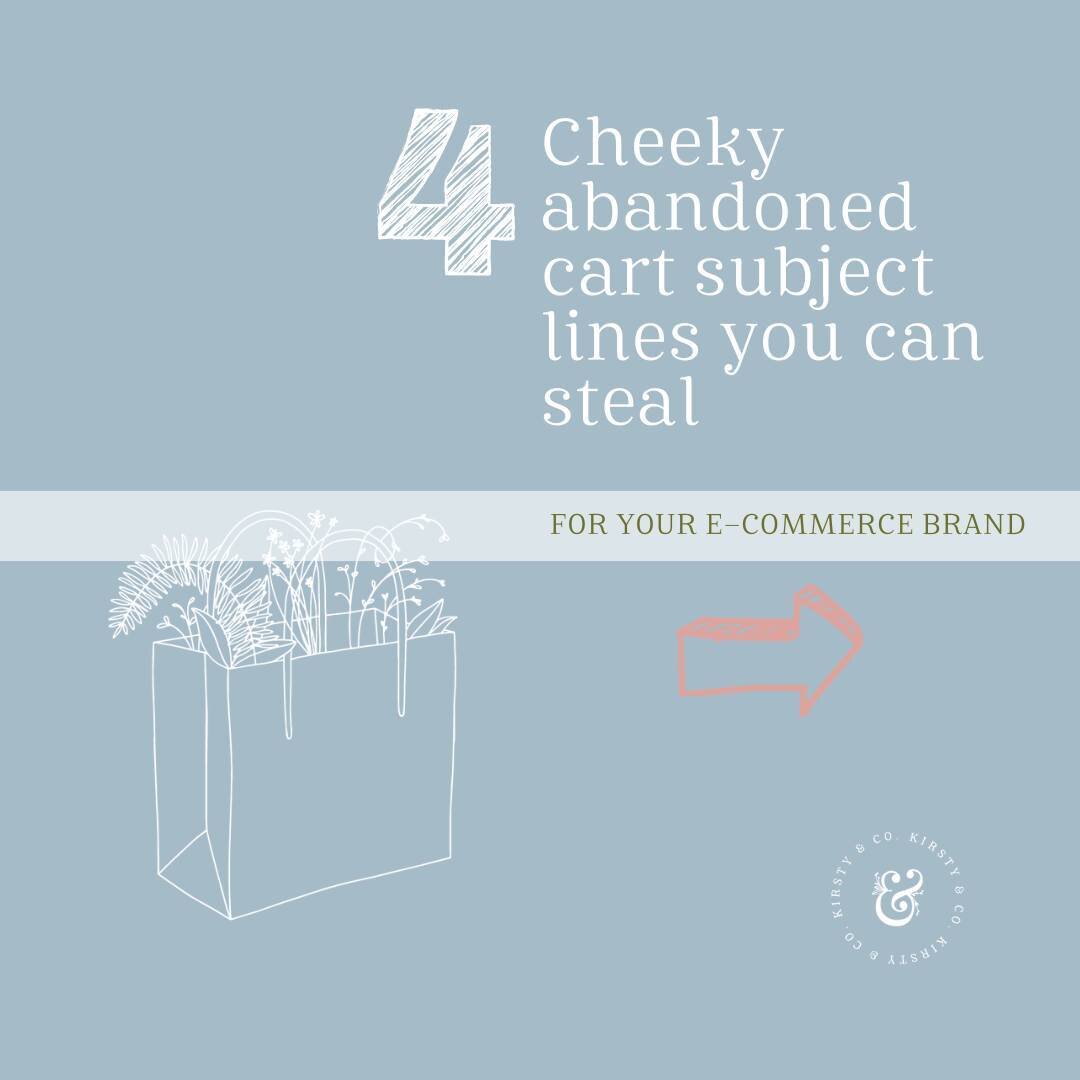 Abandoned carts, more like abandoned hearts! 💔😂

Did you know the average abandoned cart rate is about 76%? People get busy, kids ask for a snack, the postage cost is higher than they expected... There a multiple reasons why people abandoned their 