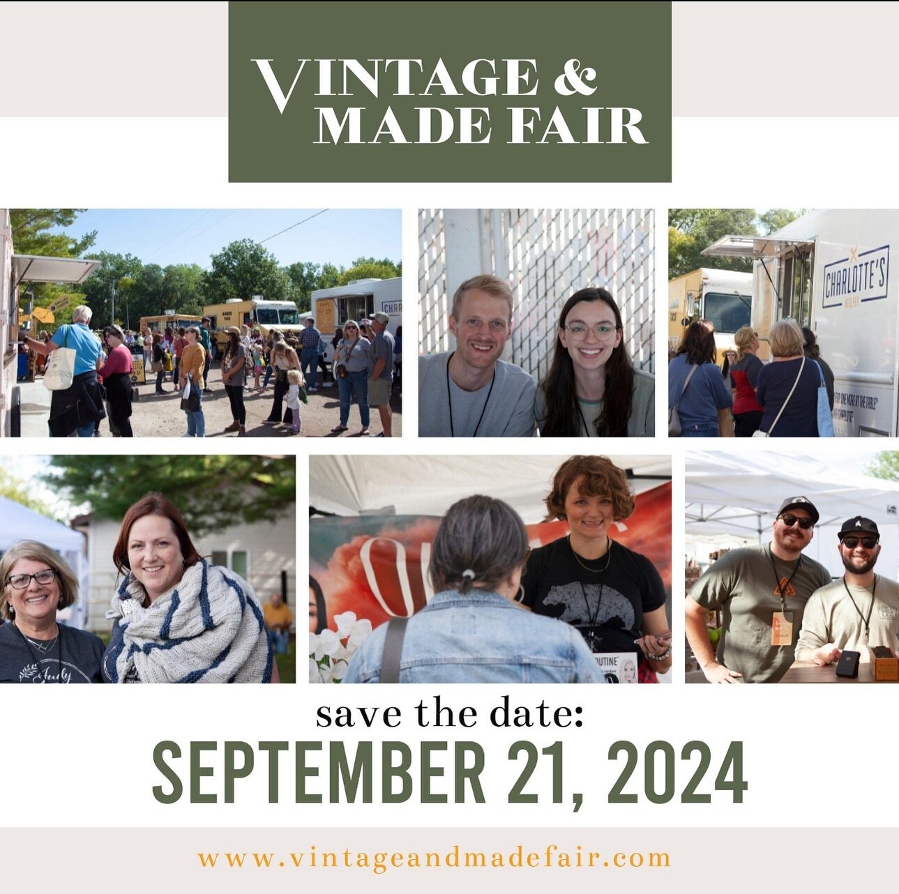 Don&rsquo;t forget to Save The Date of the upcoming Vintage &amp; Made Fair on your new 2024 calendar!

You are not going to want to miss this event as we have received  so many great vendor applications over this past week for the Fair.  If you are 