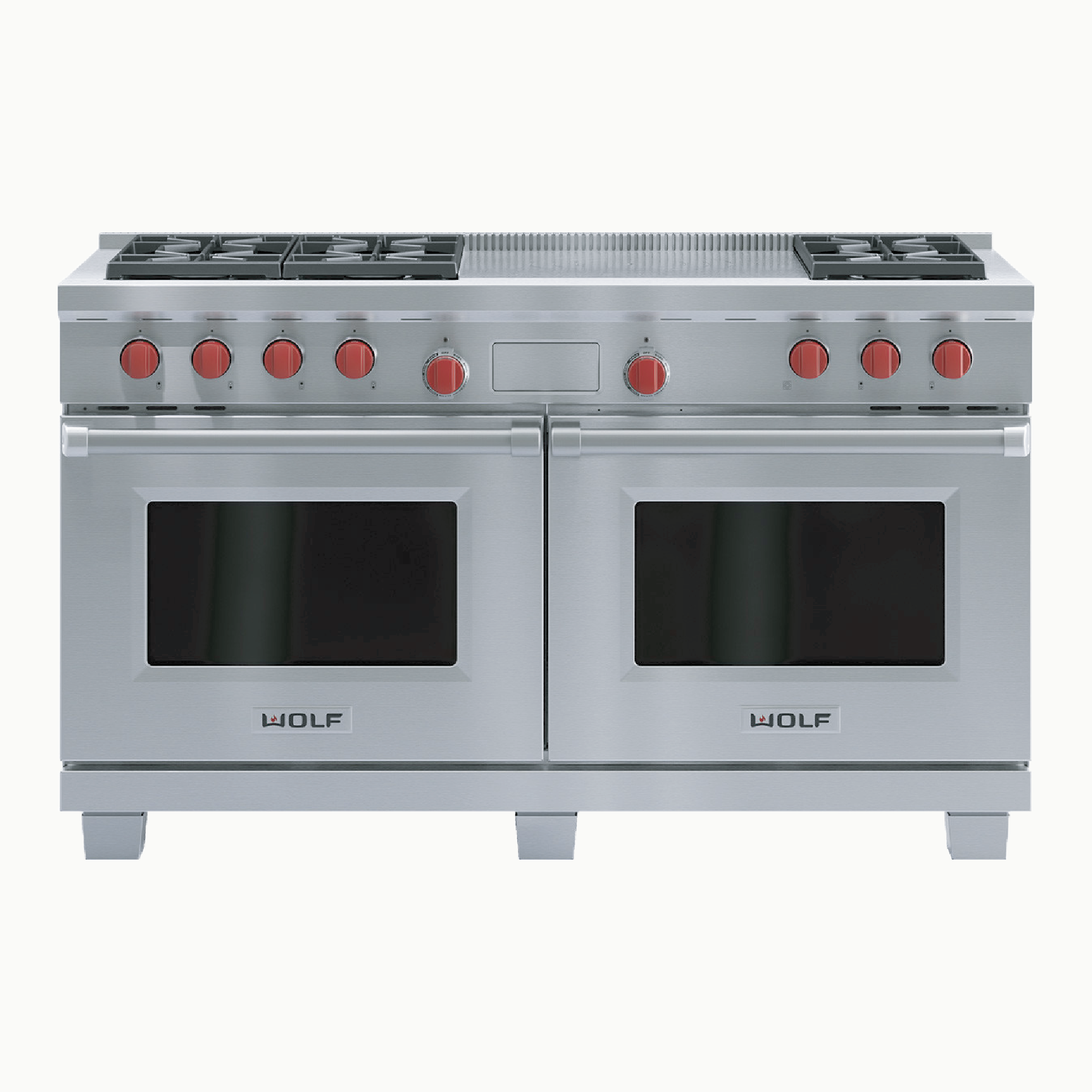 60" Gas Range - 6 Burners and Infrared Dual Griddle