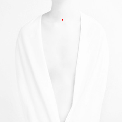 Neck Dermal Piercing This piercing, sometimes also referred to as a madison, is typically positioned on the front of the neck, often in the fleshy part just between your collarbones.