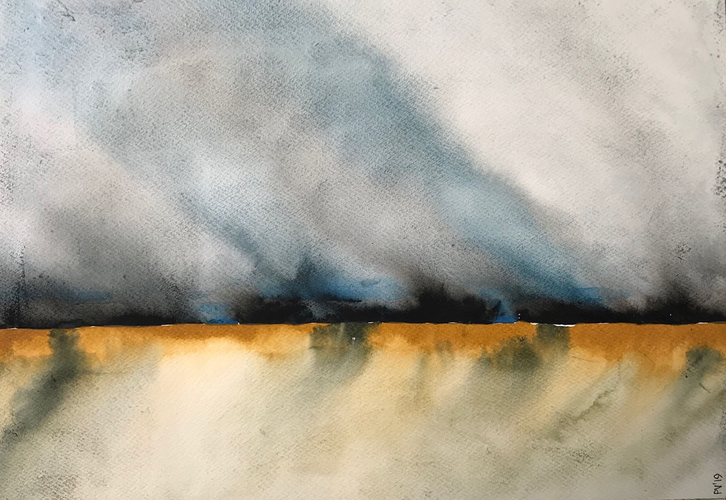  Other works  E13  Veld fires  379X264  Watercolour  R2500.00 