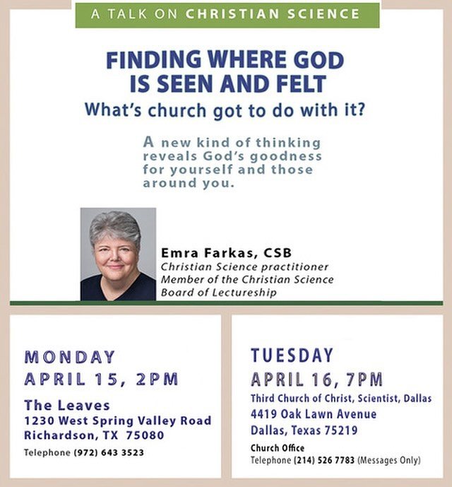 Join Us! Tuesday, April 16 at 7:00 pm.  4419 Oak Lawn Ave., Dallas, TX