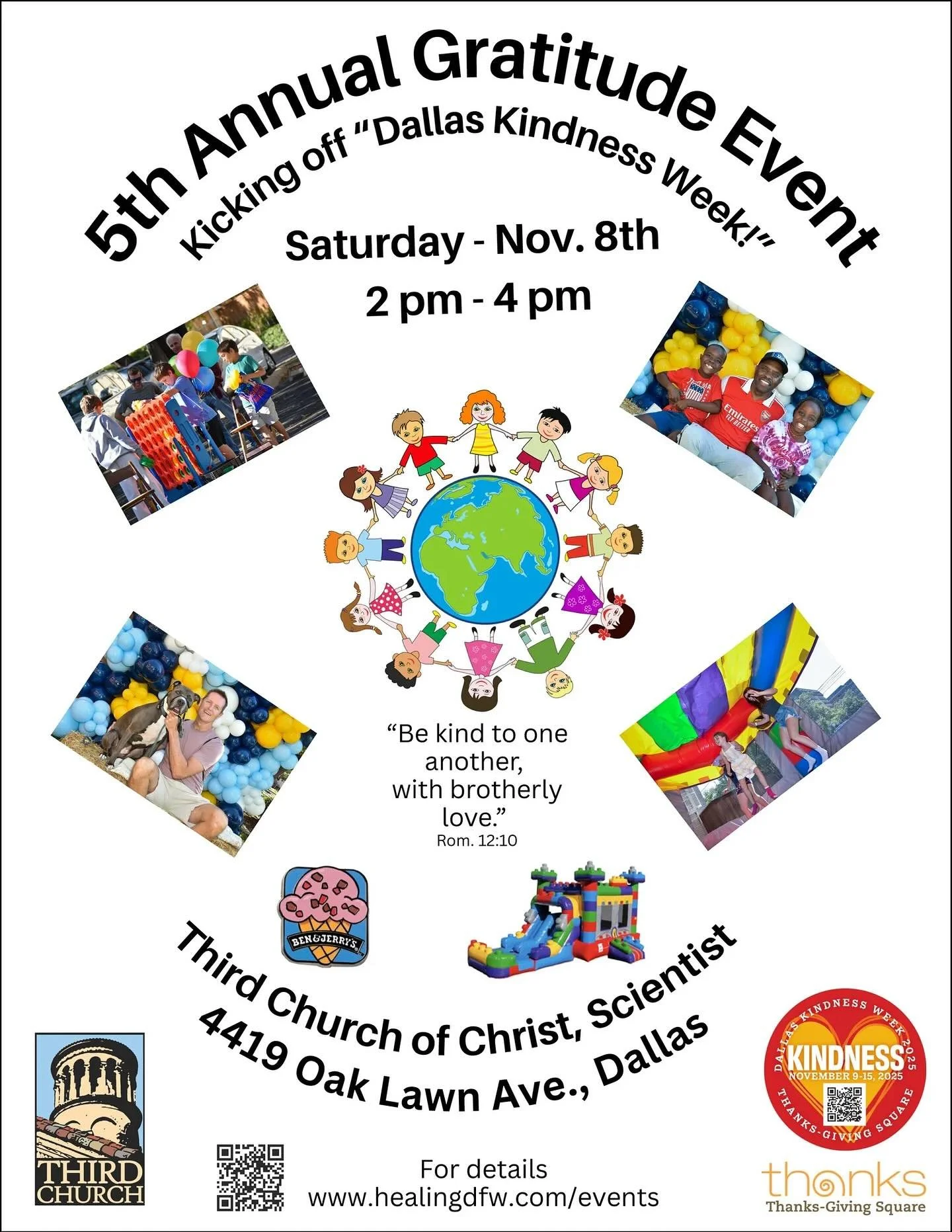 #gratitude #dallaskindnessweek #thanksgivingsquare #thirdchurchofchristscientist #thirdchurchdallas #communityevent #novemberevent #oaklawndallas #healingdfw