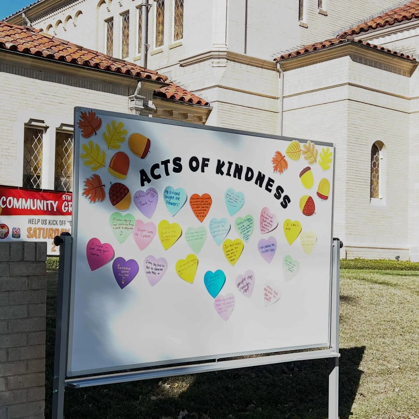 It&rsquo;s Dallas Kindness Week this week!  Write an Act of Kindness on our wall!  #dallaskindnessweek #bekind #thanksgivingsquare #thirdchurchdallas #healingdfw