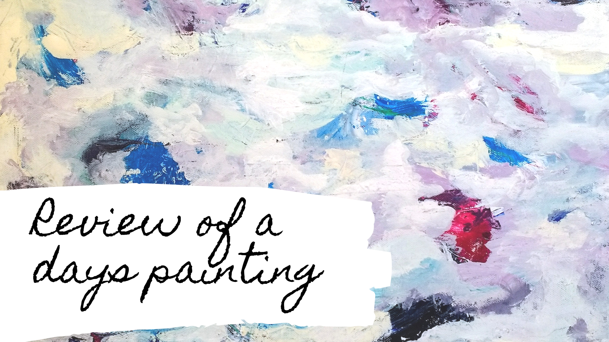 Reviewing my painting at the end of the day.