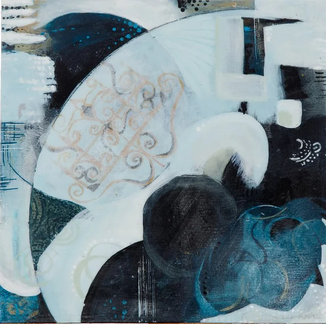 Curious Faces // 12x12" (30x30cm)