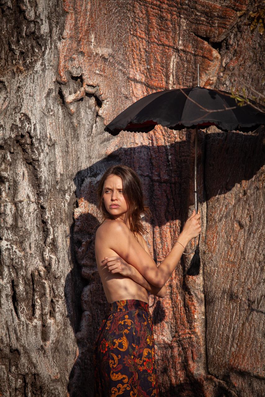 Antique umbrella - price upon request. KUKUJU skirt, sold out! 