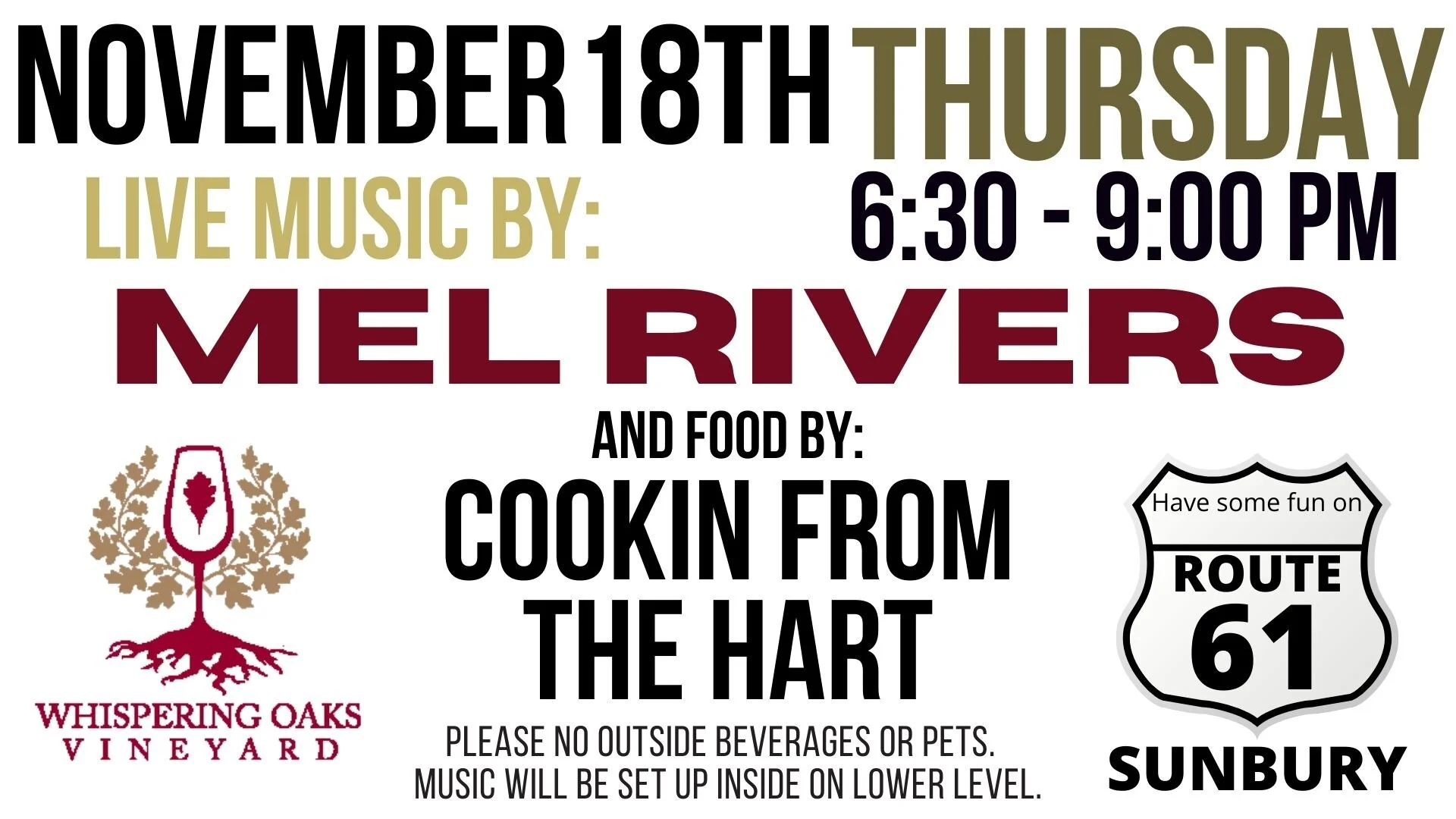 Free Live Music - Mel Rivers