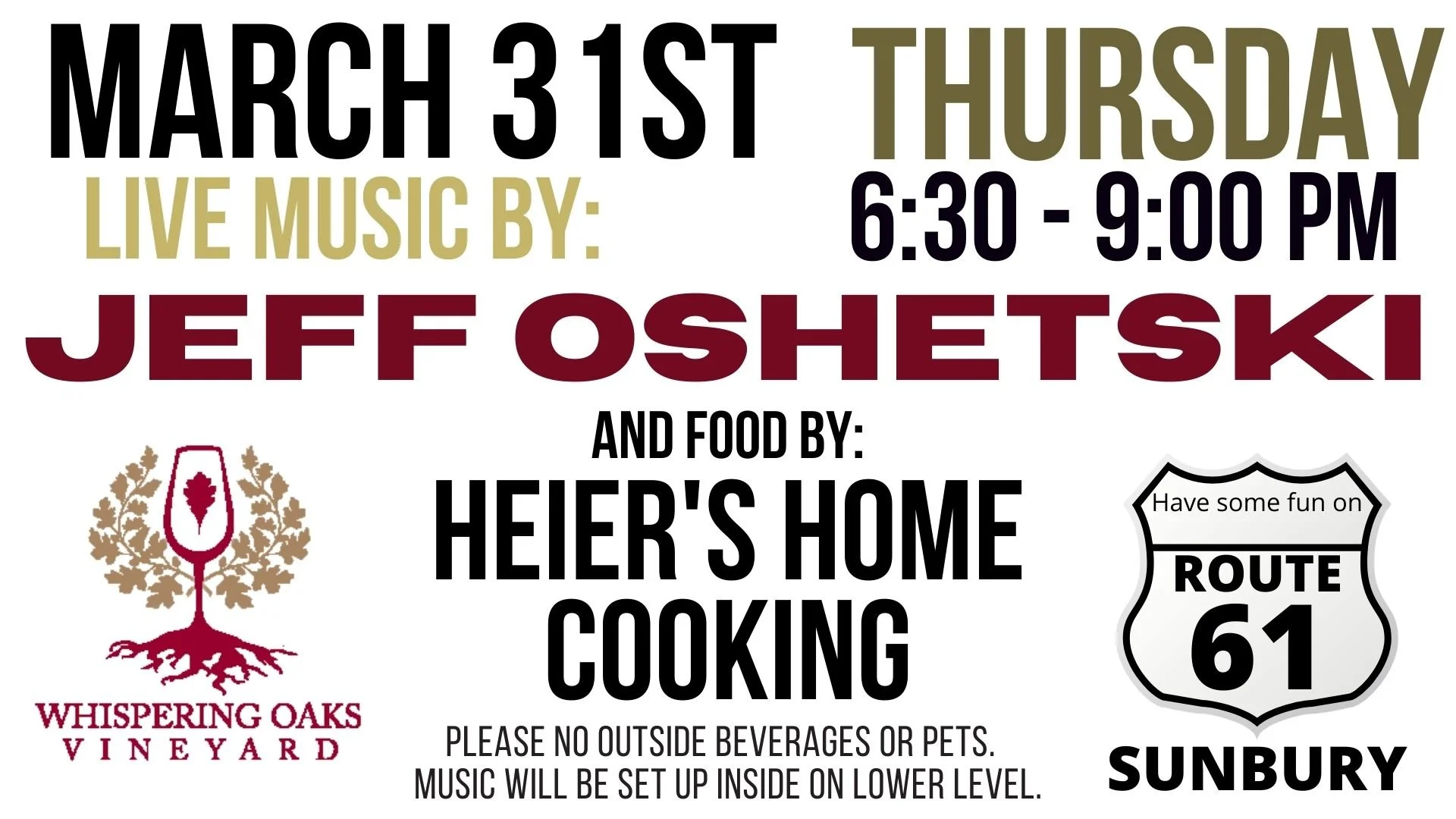THURSDAY NIGHT MUSIC - Jeff Oshetski