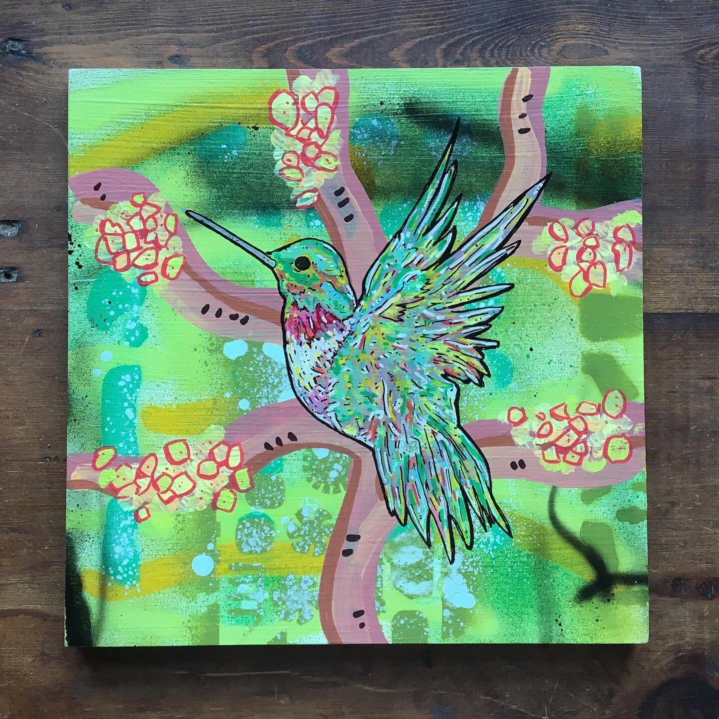 Green Hummingbird
10x10 / Acrylic on Wood Panel
$95

15% goes to PS11 Afterschool Art Programs @ps11programs in Chelsea
Commissions welcome. Can ship anywhere. DM me or go to http://www.georgesewell.com

#keepcalmandcarryon
#fundraiser
#kidsarttherap