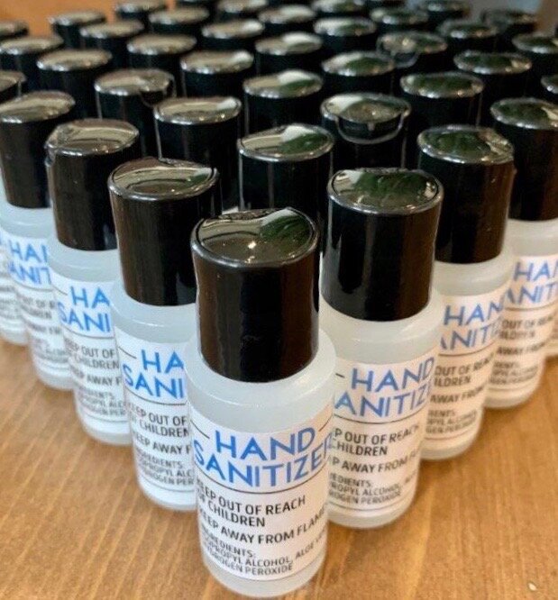 THOMPSON ISLAND BREWING MAKING HAND SANITIZER