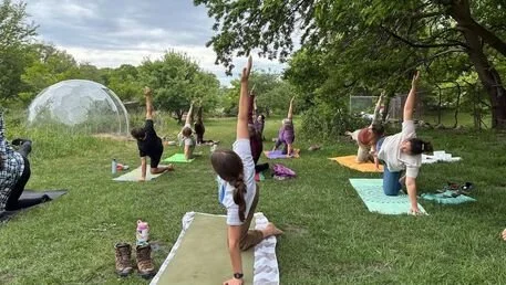 Yoga in the Garden May 18th - Oct 12th, Mondays at 6pm 3701 Prast Blvd l Unity Gardens