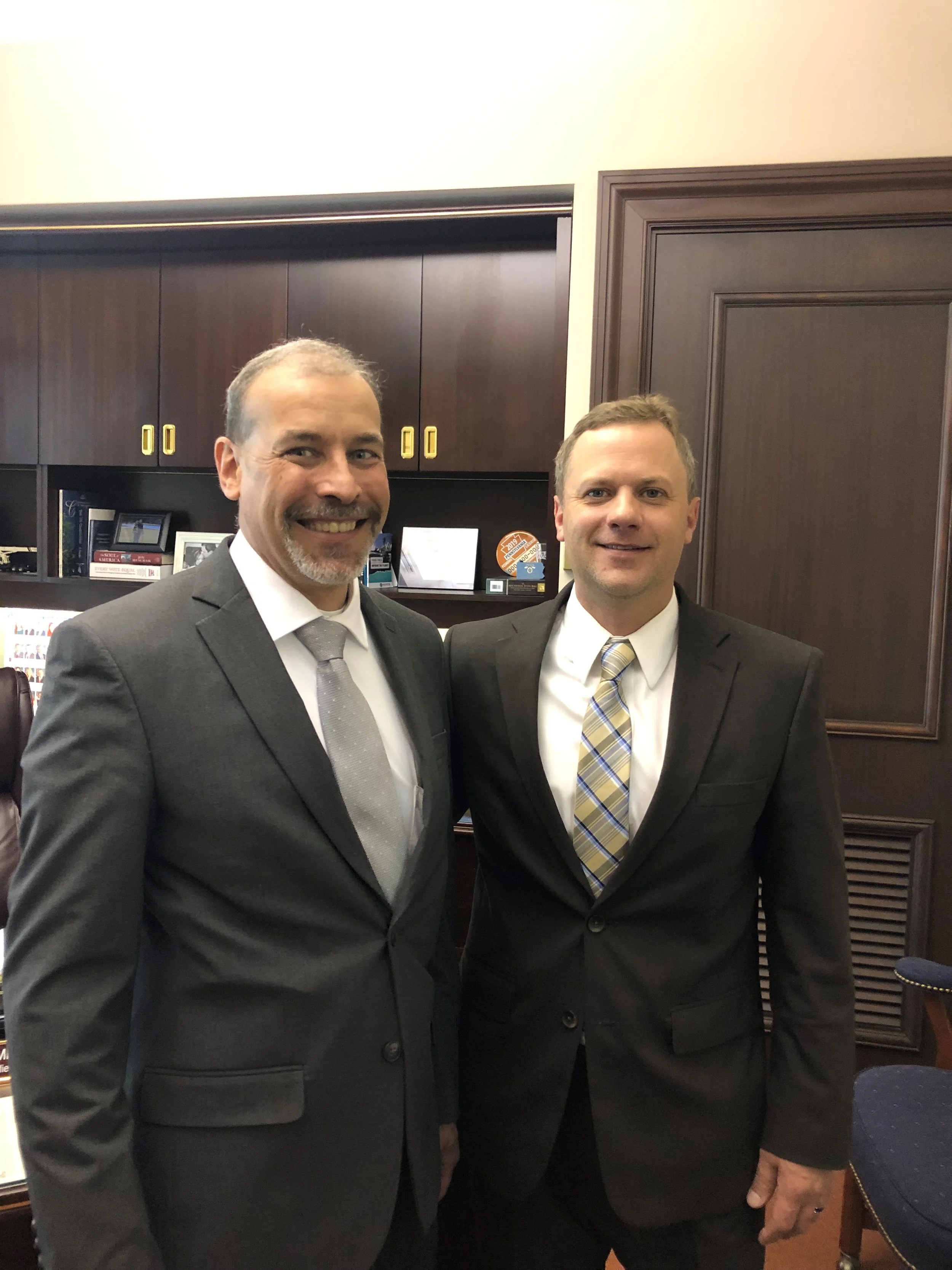 John Dryzal with Rep. Sankey