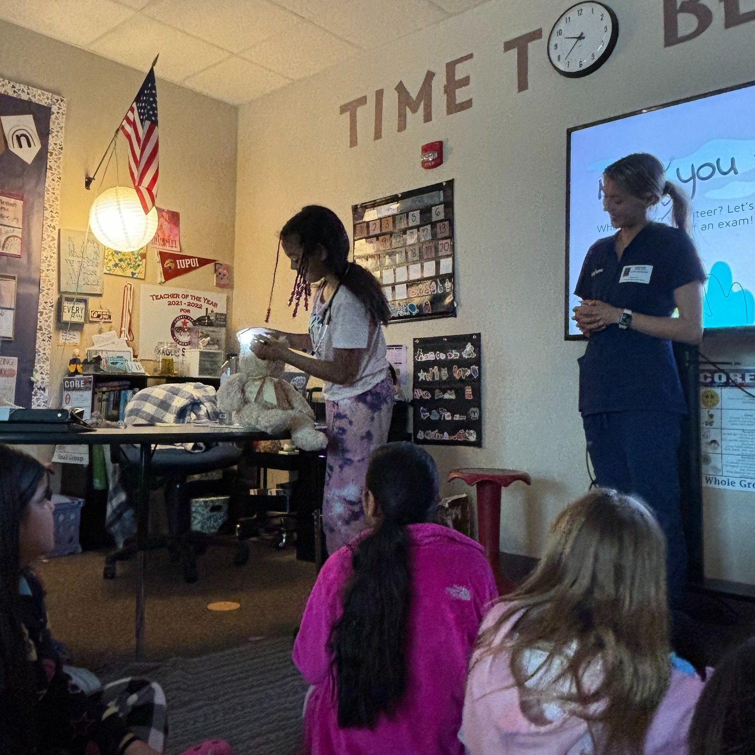 One of our core values at AEAC is sharing our knowledge with others! That can include clients, veterinary students, high school students, or in this case, fourth graders! One of our team members recently visited a local elementary school to share the