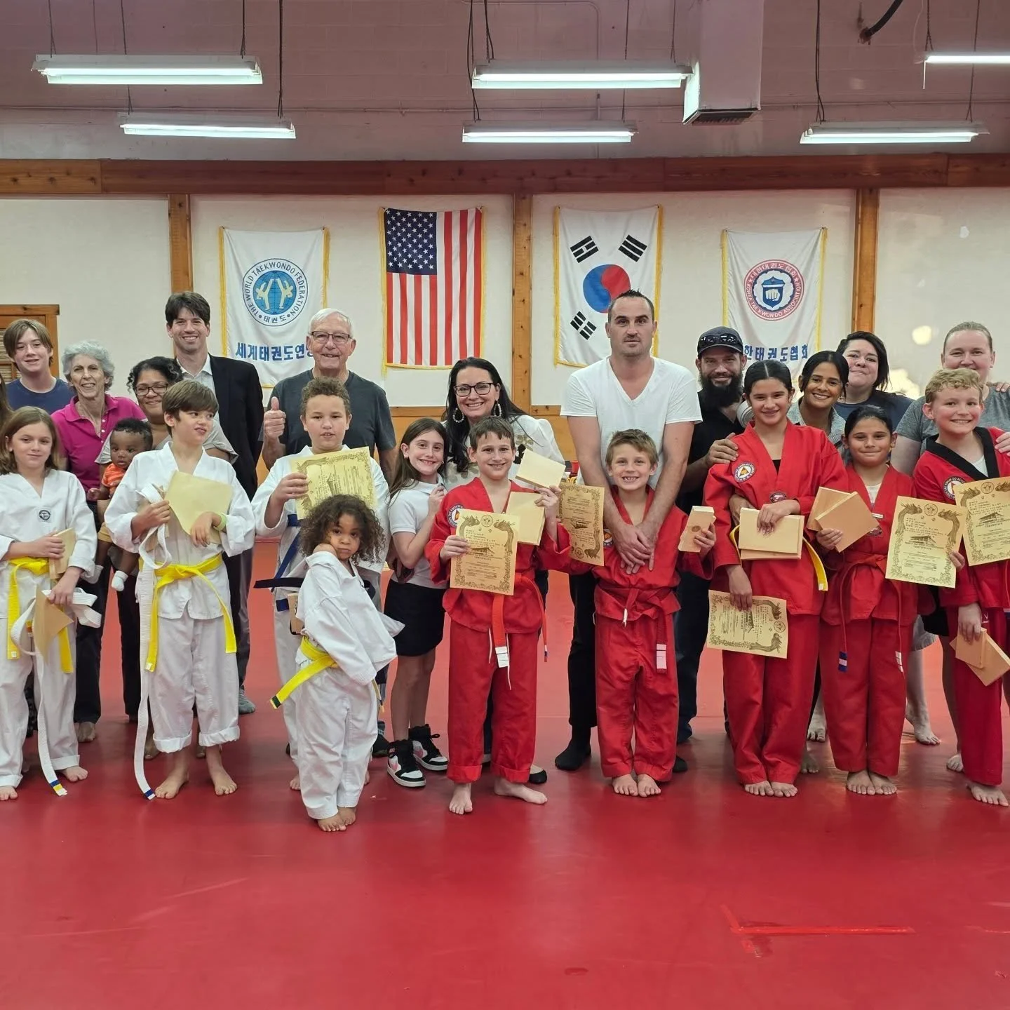 ​🏆 Congratulations
​We proudly celebrate this exciting achievement! Earning a new belt is a significant milestone that honors your dedication, hard work, and discipline. Congratulations to all graduates on their success, and thank you to the family,