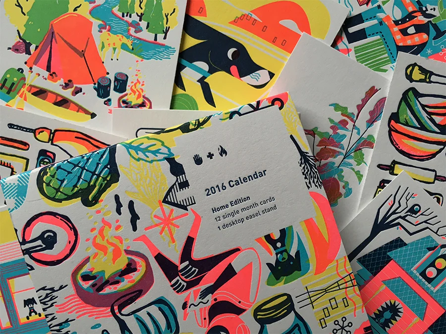 2016 Studio On Fire Letterpress Calendar