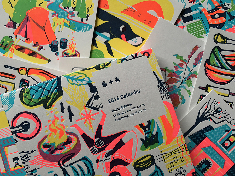 2016 Studio On Fire Letterpress Calendar