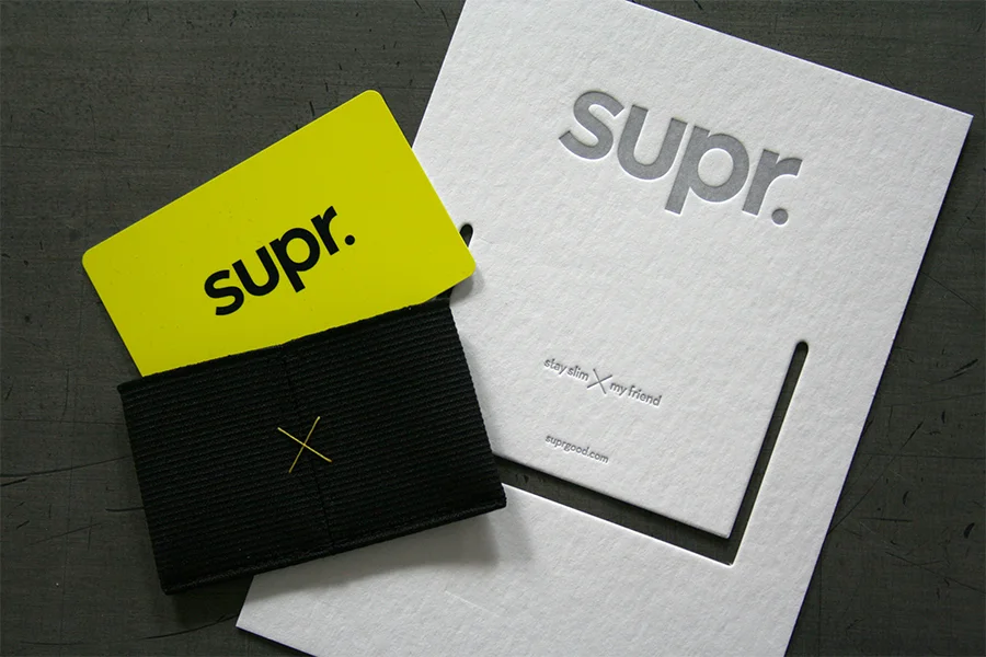 supr. Slim Wallet Packaging