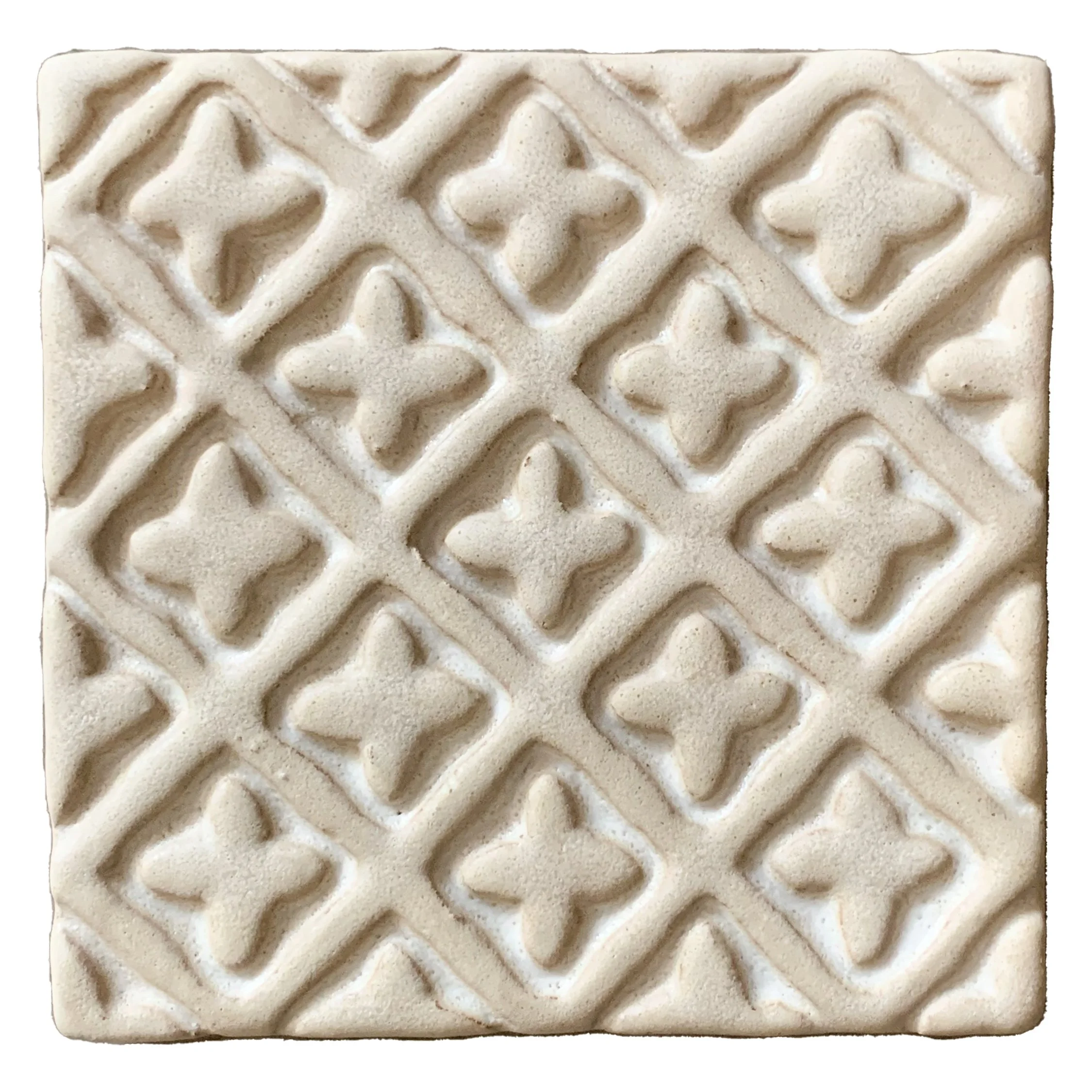 107-Brittany Cross 4x4-Alabaster - Lot: (43 tiles)