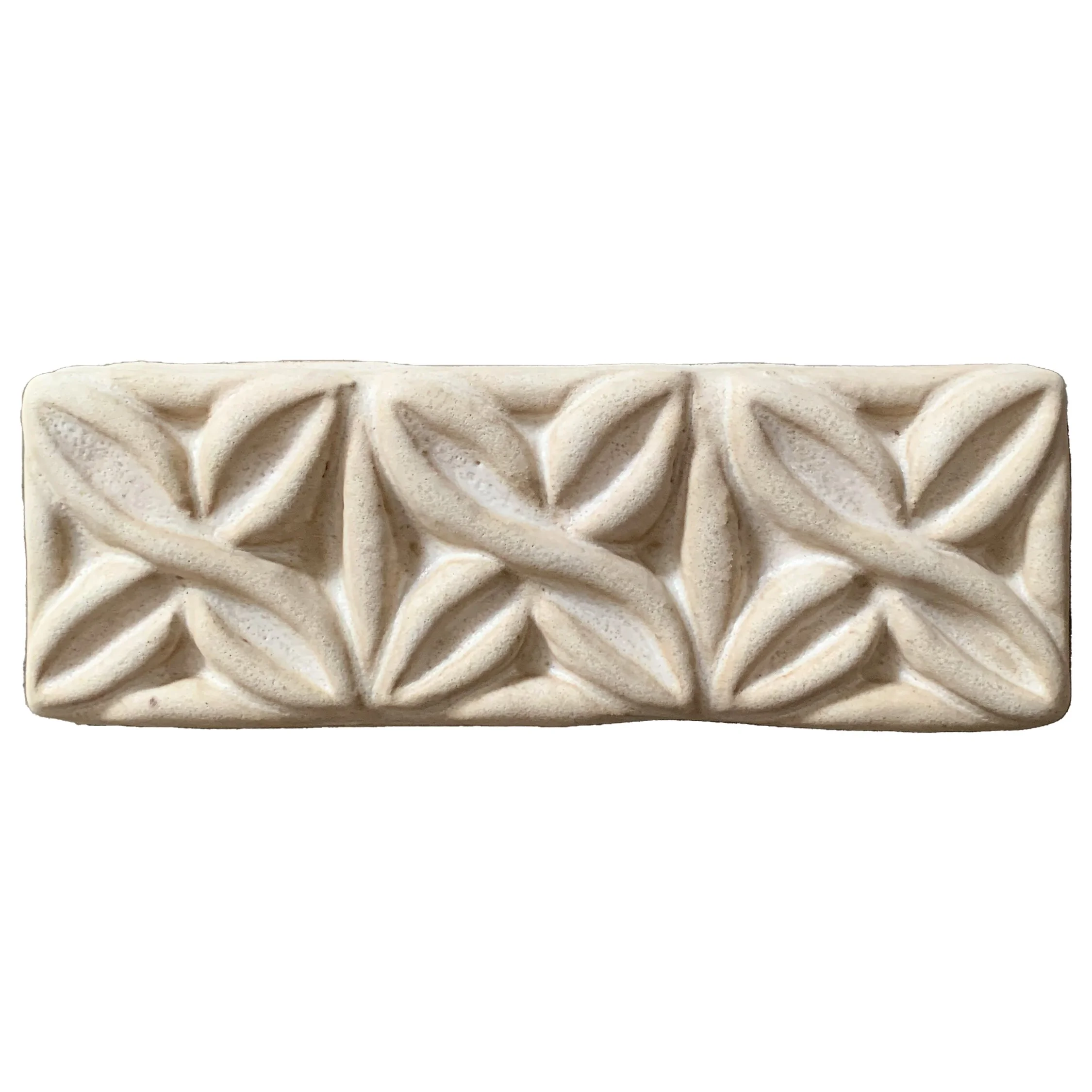 013-Moroccan Trim-Alabaster - Lot: (12 tiles)