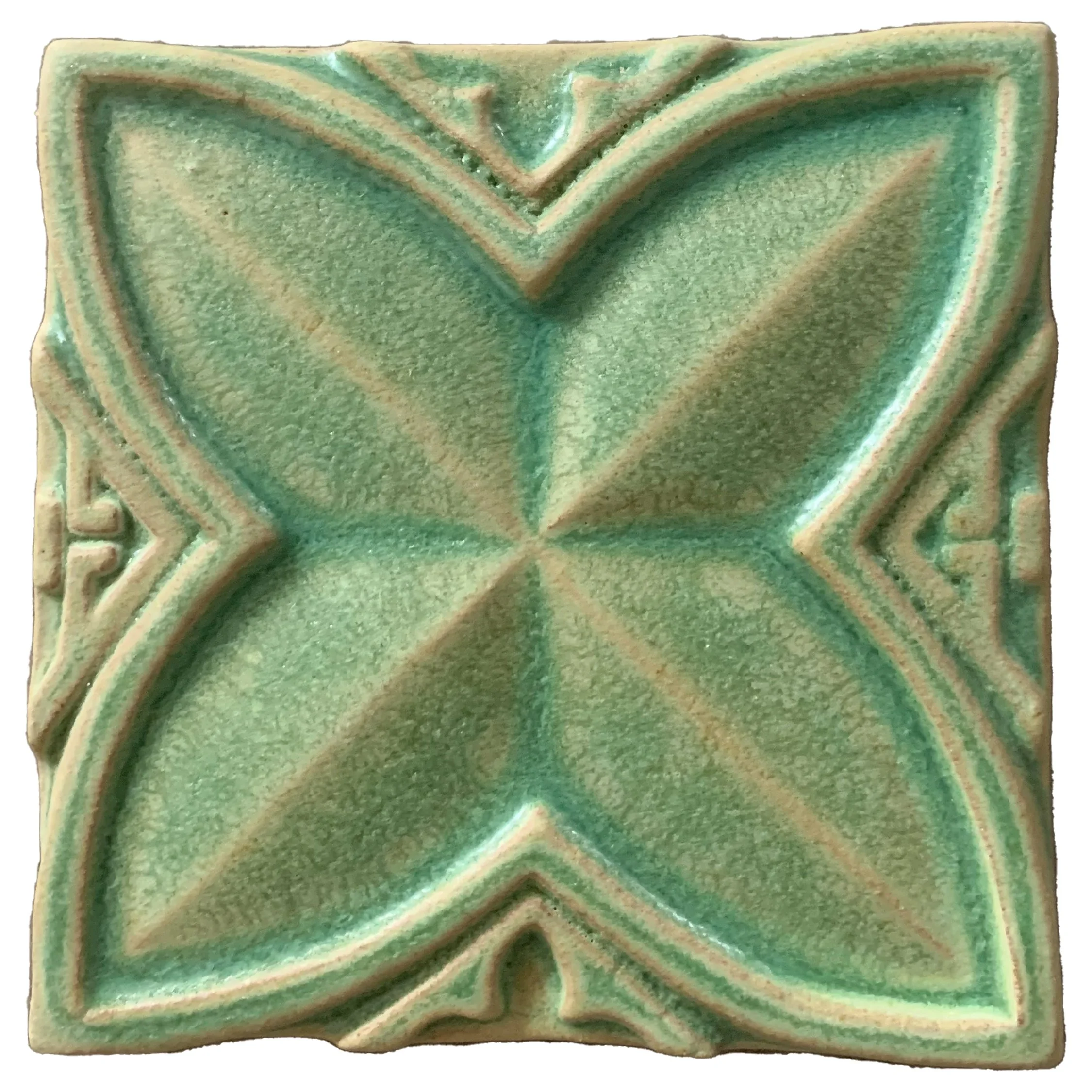 112-Clover 4x4-Leaf Green- Lot: (59 tiles)
