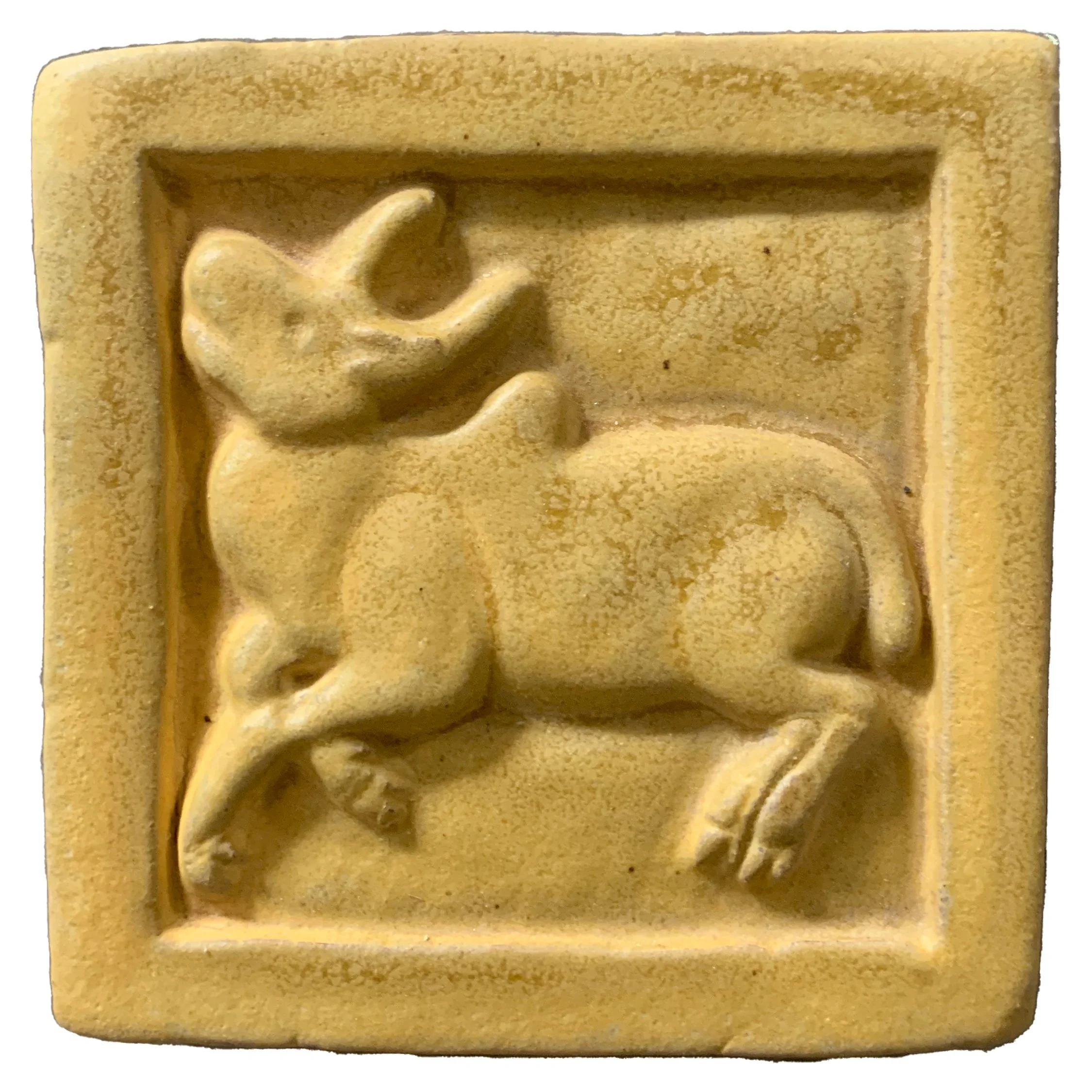 401-Oxen 3x3 and 402-Bird 3x3-Dijon - Lot: (4 tiles)