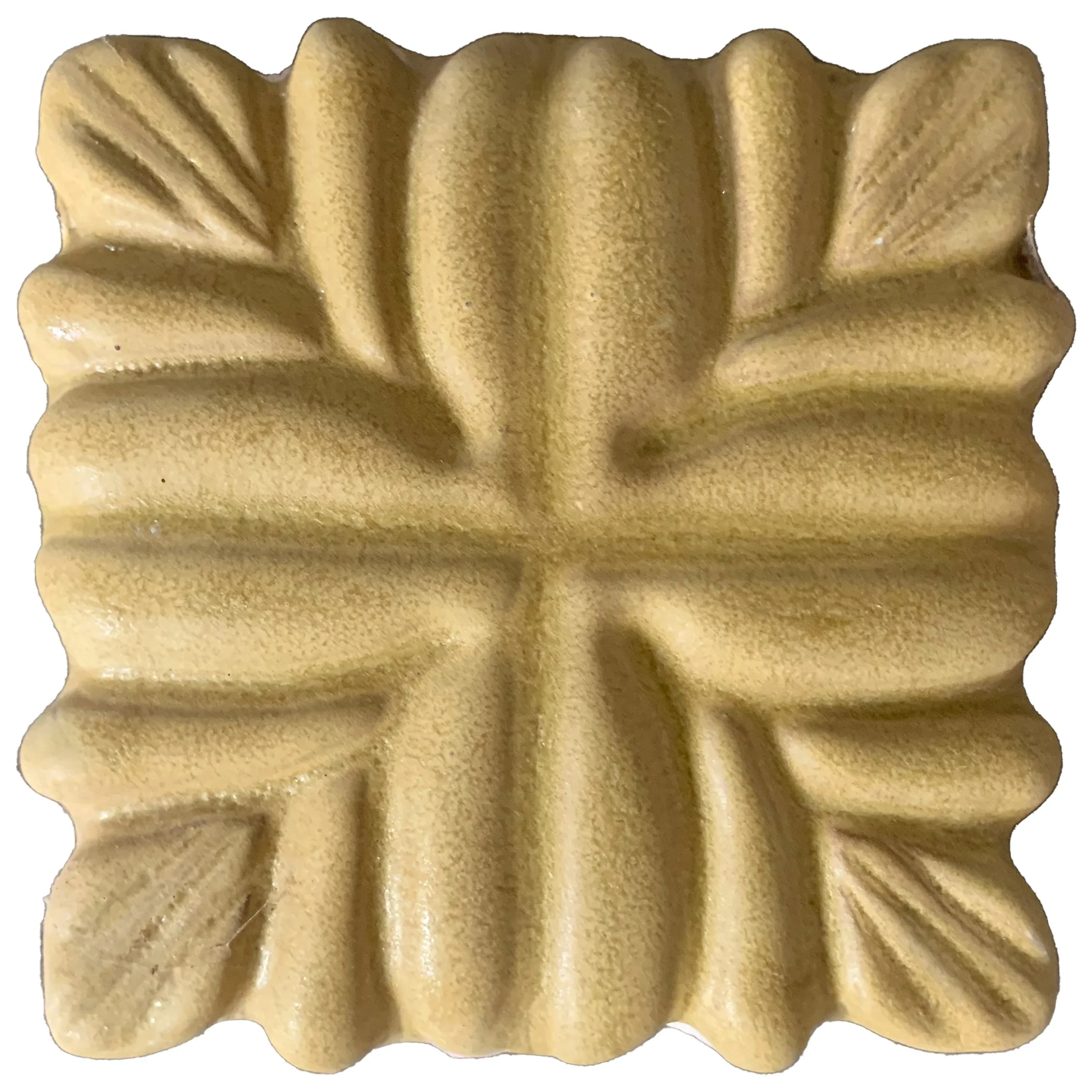 113-Pointed Leaf 4x4-Dijon - Lot: (6 tiles)