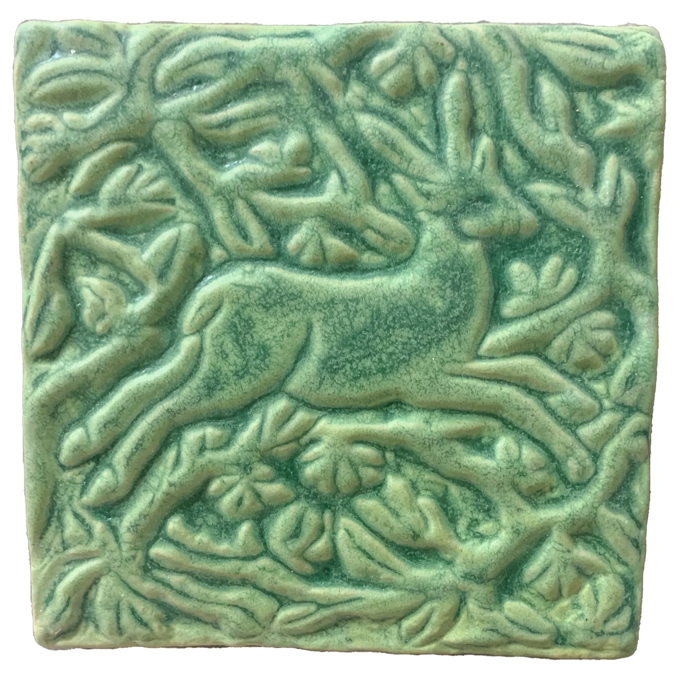 A01-Deer-Evergreen - Lot: (3 tiles)