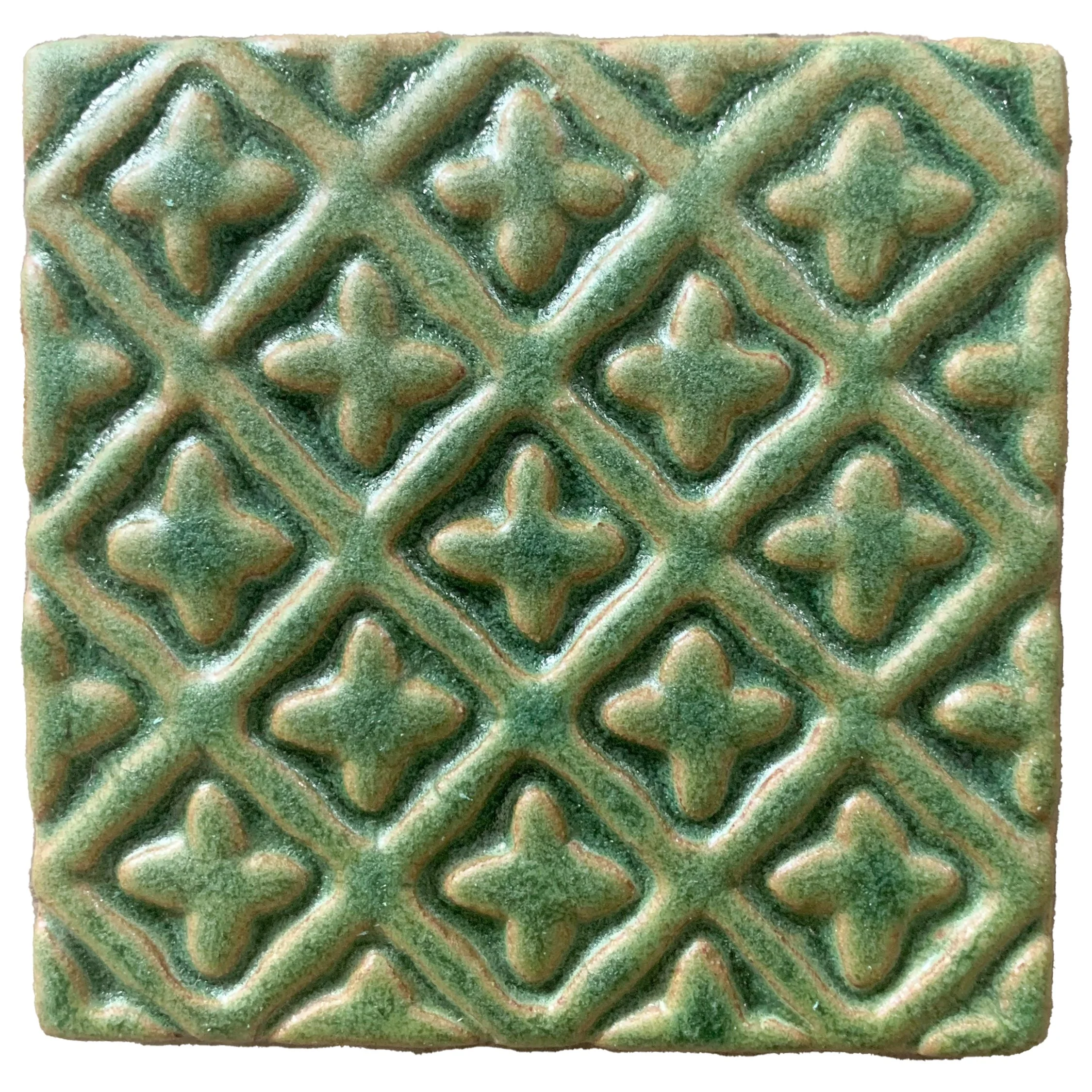 107-Brittany Cross 4x4-Evergreen - Lot: (18 tiles)