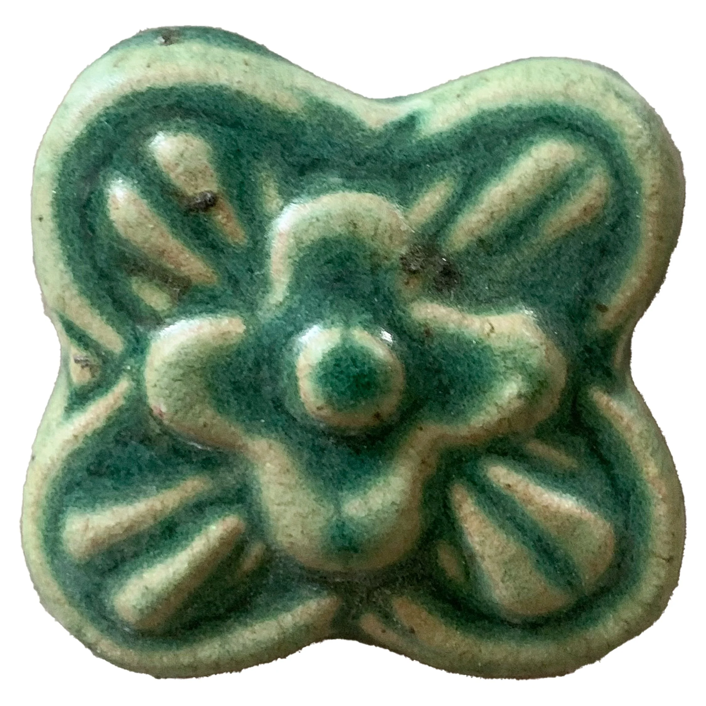 INF-Flower Octagon Insert-Evergreen - Lot: (2 tiles)