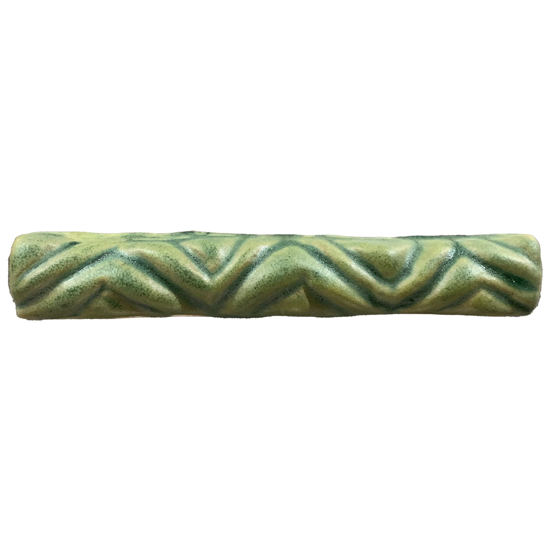 H05-Zig Zag Trim-Evergreen - Lot: (36 tiles)
