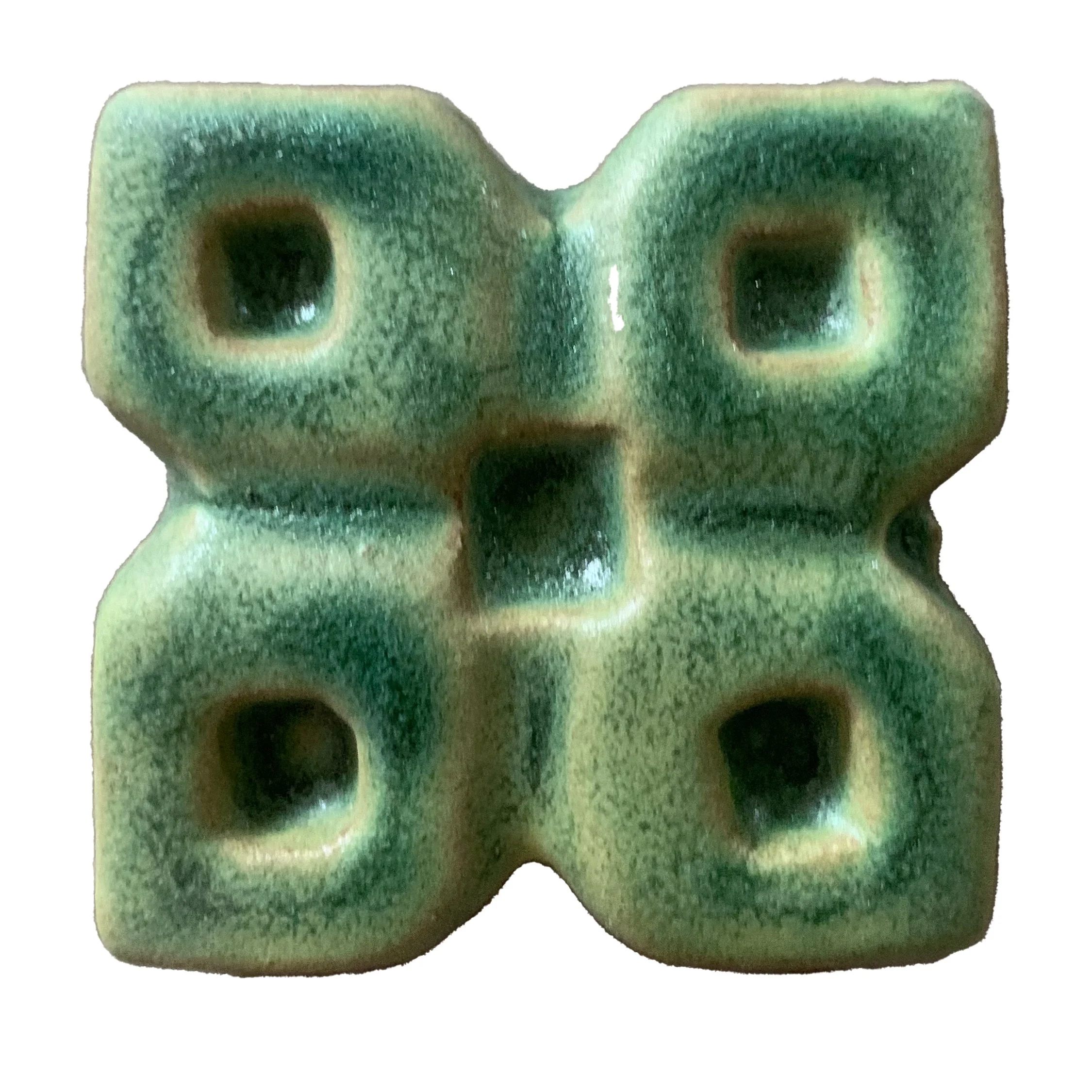 Bb-Moroccan Octagon Insert-Evergreen - Lot: (14 tiles)