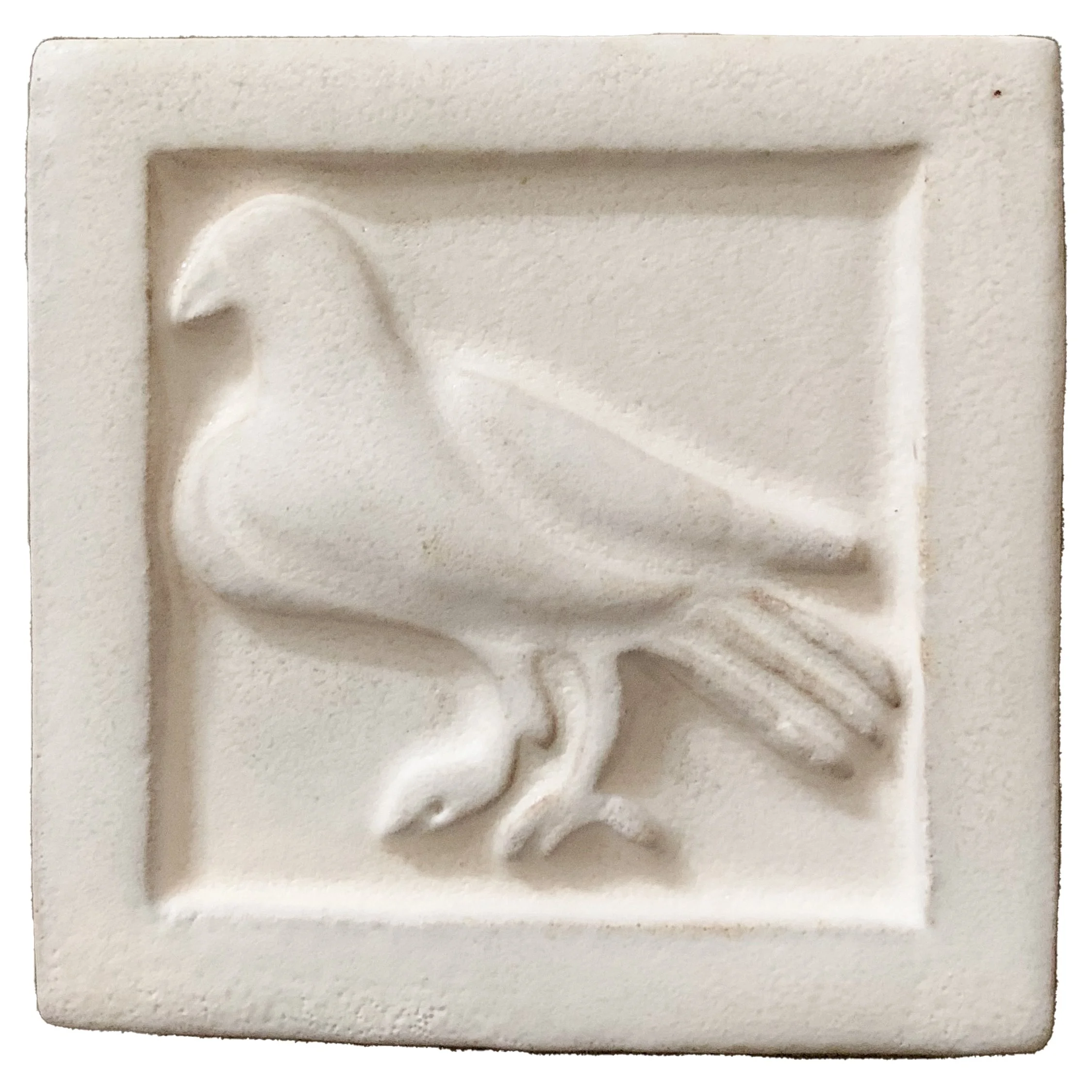402-Bird 3x3-White Frost (1 tile)