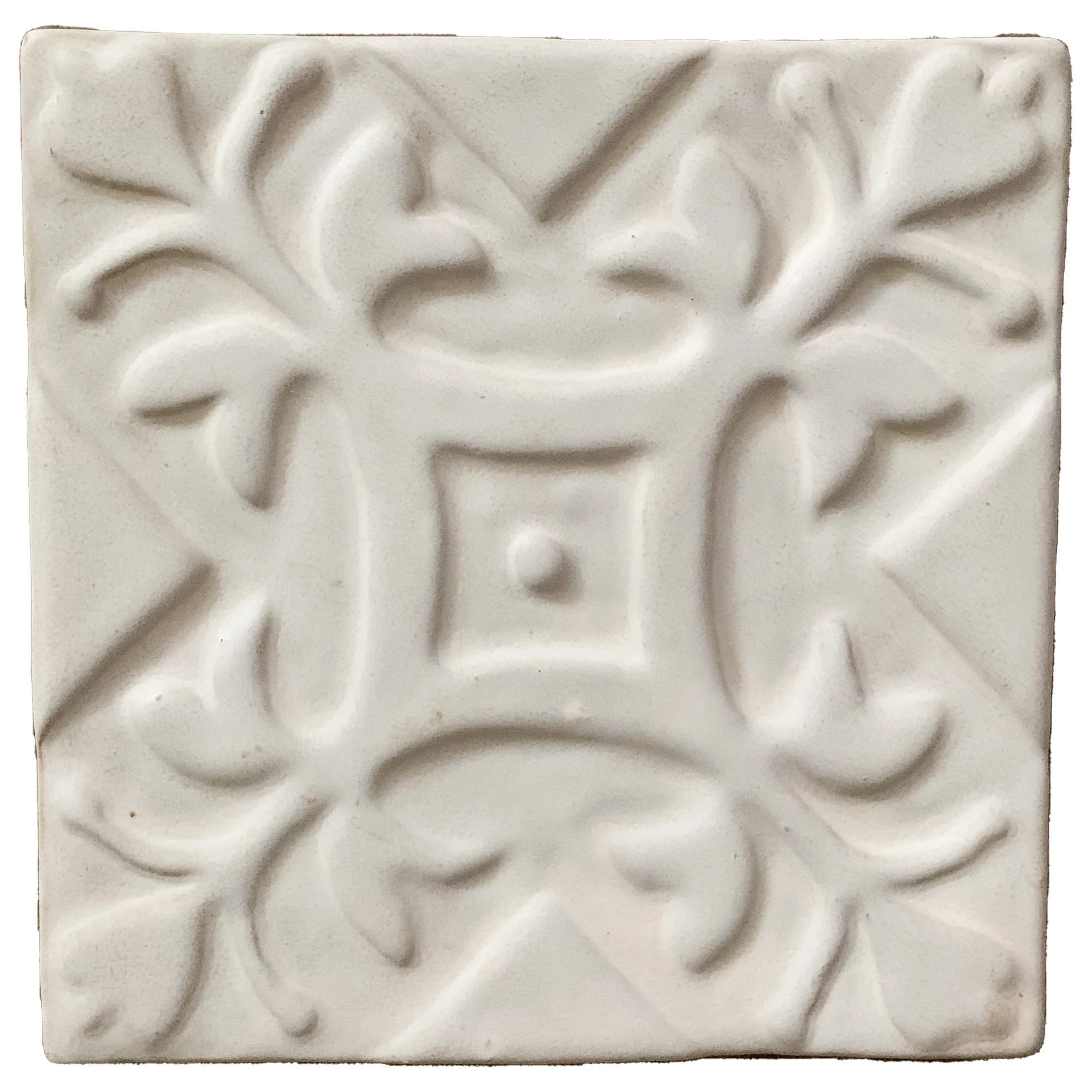 204-Tulip 6x6-White Frost - Lot: (2 tiles)