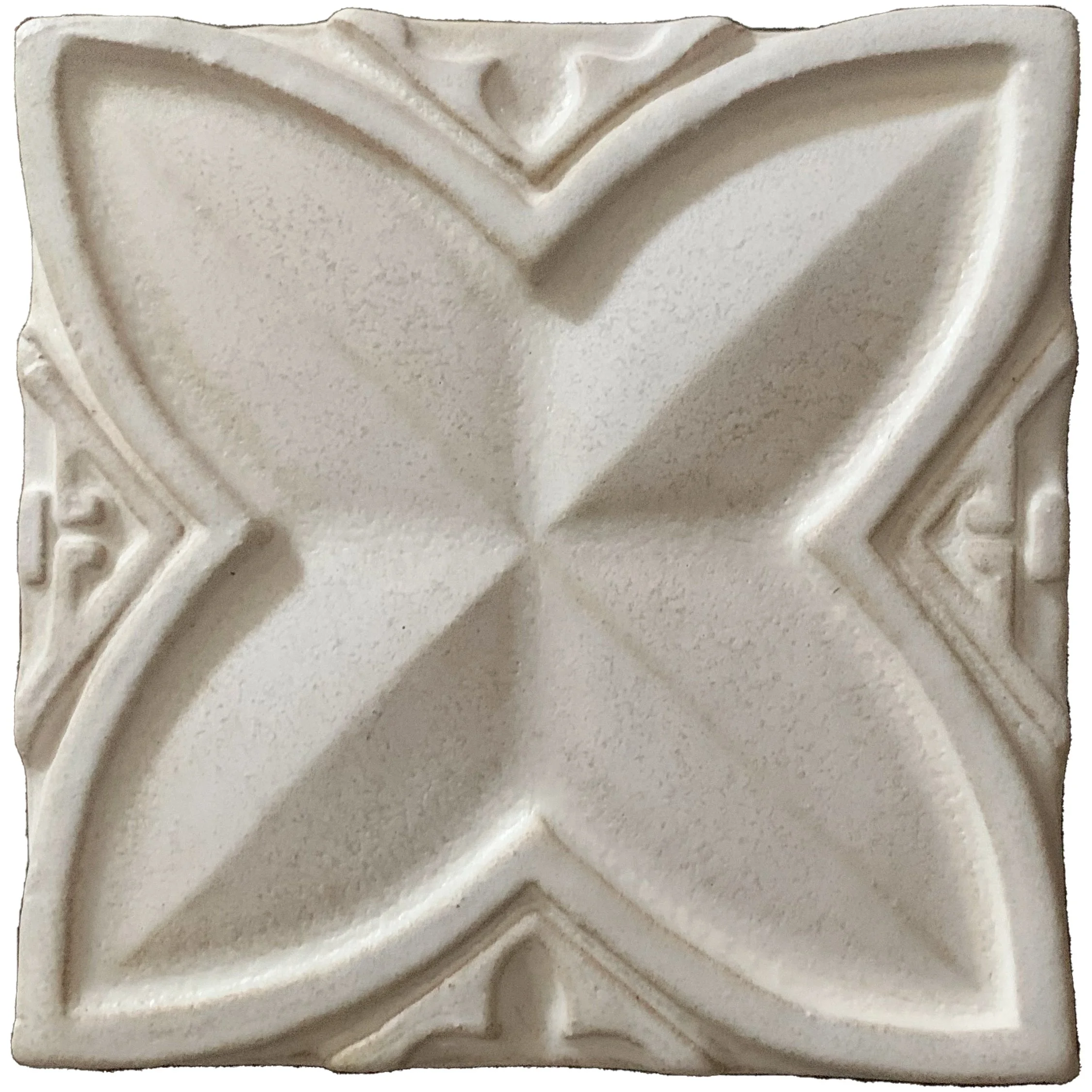 112-Clover 4x4-White Frost - Lot: (21 tiles)
