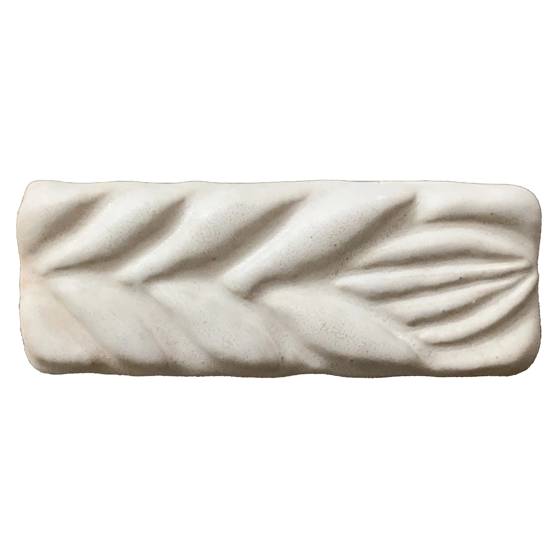 Rectangular Leaf Trim-White Frost - Lot: (15 tiles)