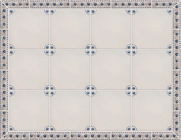 Nabby-square-3 high-Brushwork-BW02-Antique White & Dark Blue