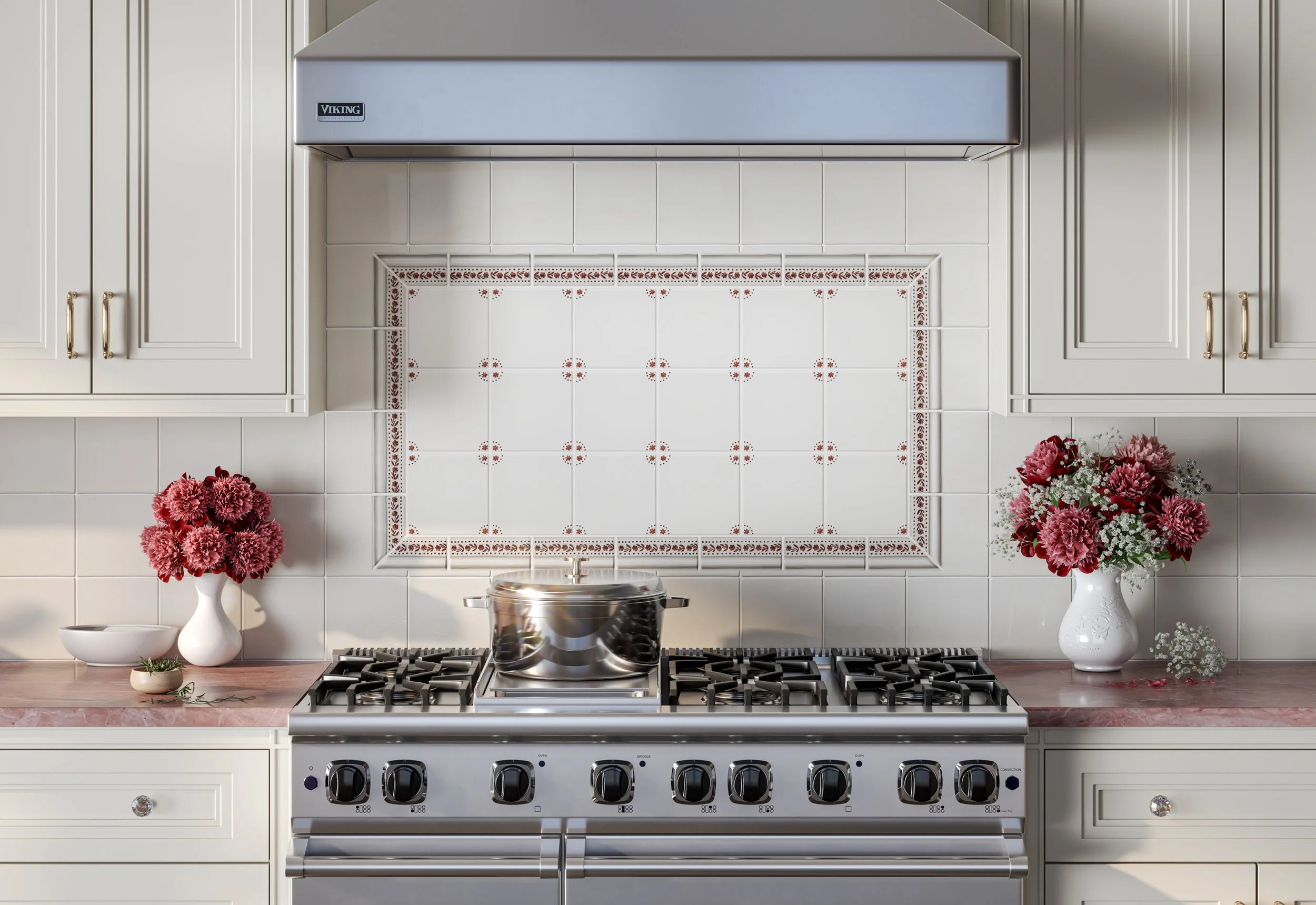 Kitchen Backsplash-6x6 Handmade Tile-Nabby-Soft White-48 inch range panel or stove panel-kitchen tile interior copy.jpg