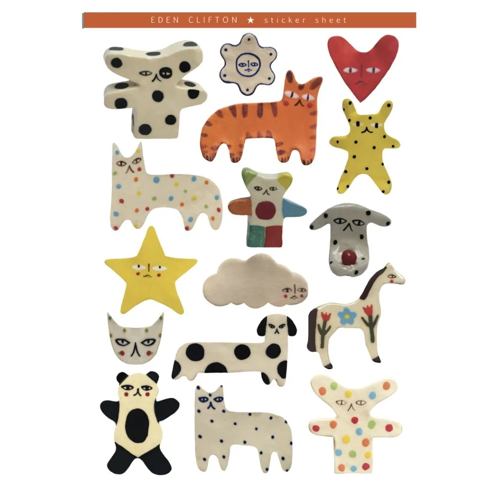 Ceramic Beings Vinyl Sticker Sheet