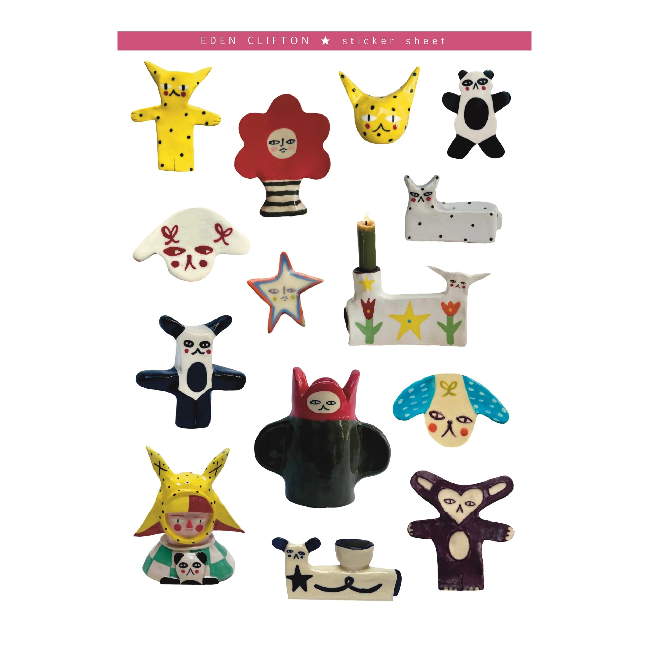 Ceramic Companions Sticker Sheet