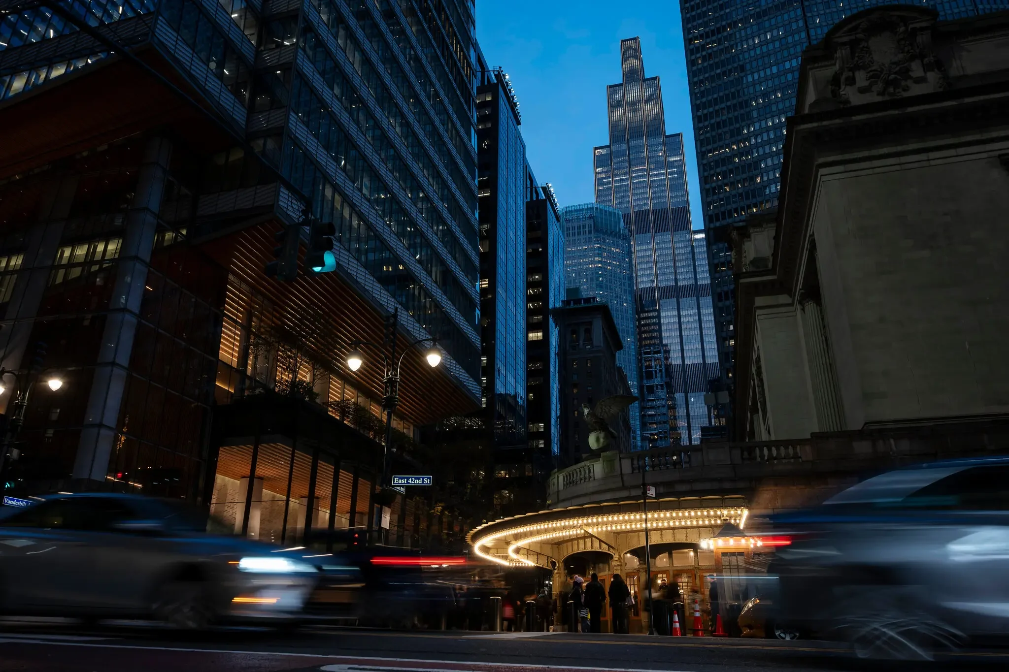 On the New York skyline