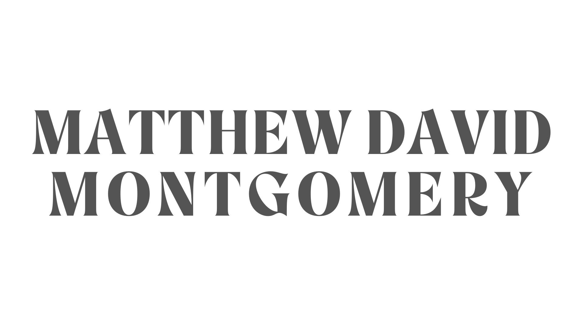 Matthew David Montgomery