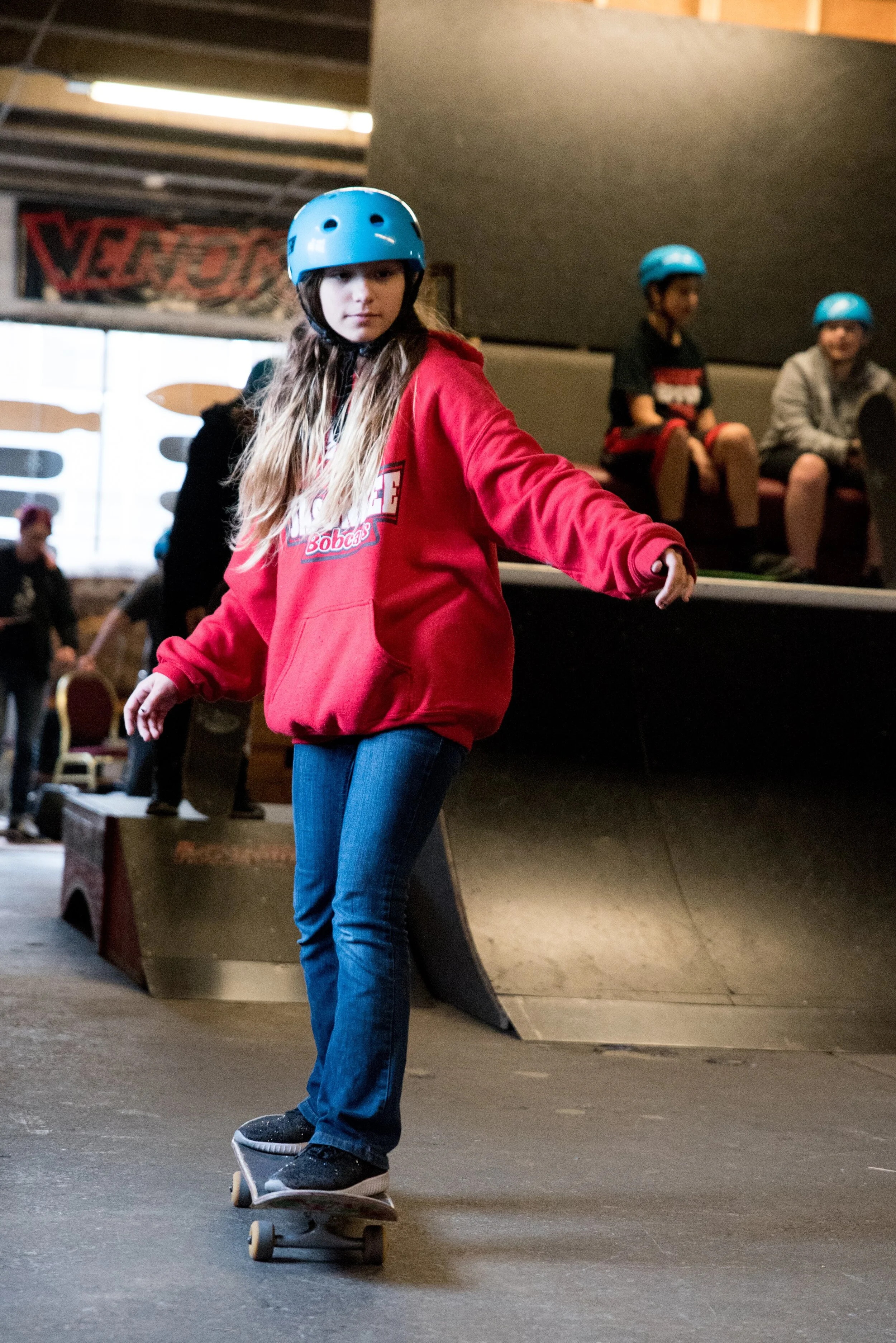 Learning Center students learn to skateboard at Alchemy Skateboarding