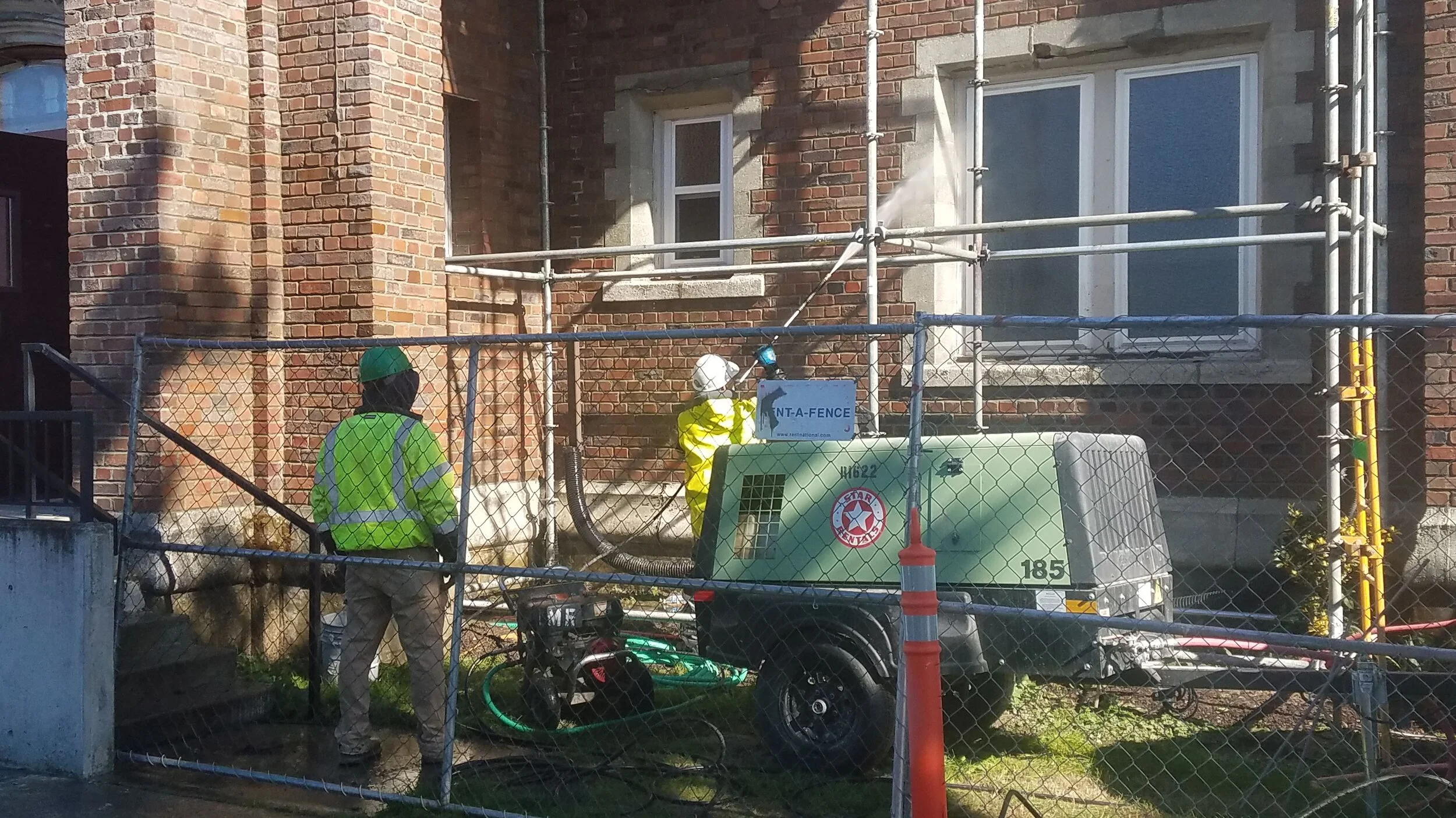  Cascade Masonry conducting important exterior brick work. 