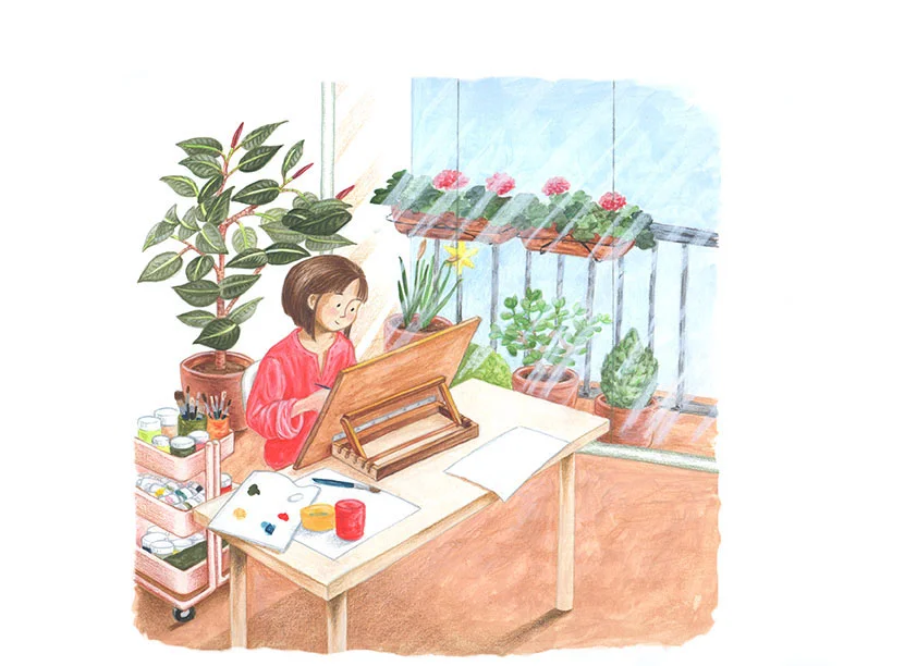 Hola, soy Ana.Inicié mi trayectoria profesional en disciplinas alejadas del arte y la ilustración, lo que me ha permitido conocer gente diferente y vivir experiencias enriquecedoras. Con el tiempo, estudié Ilustración en la Escuela de Arte de Zarago…