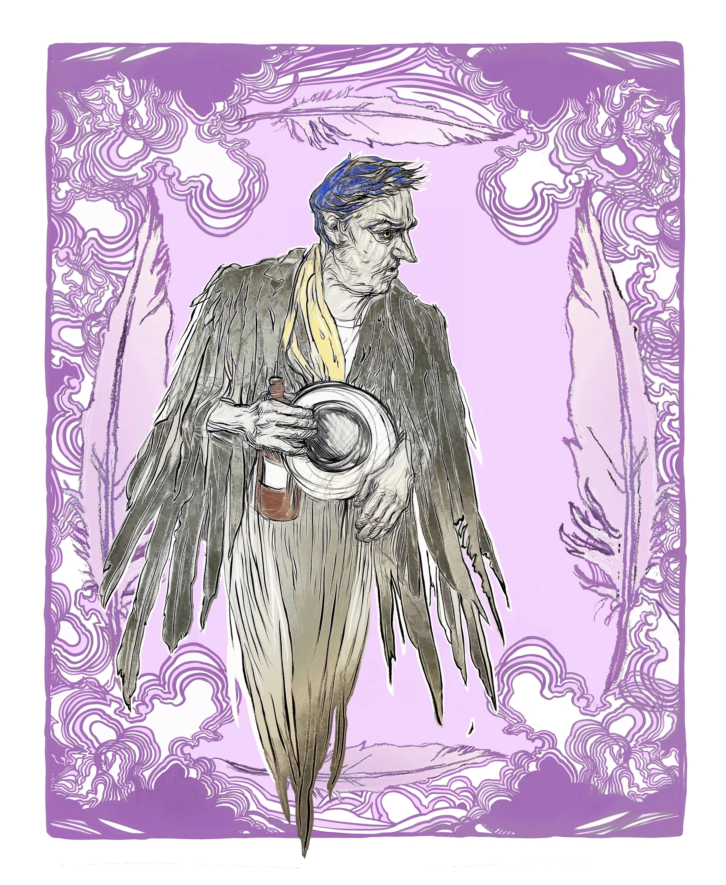 Hawk Man Pink cloudy border.jpg