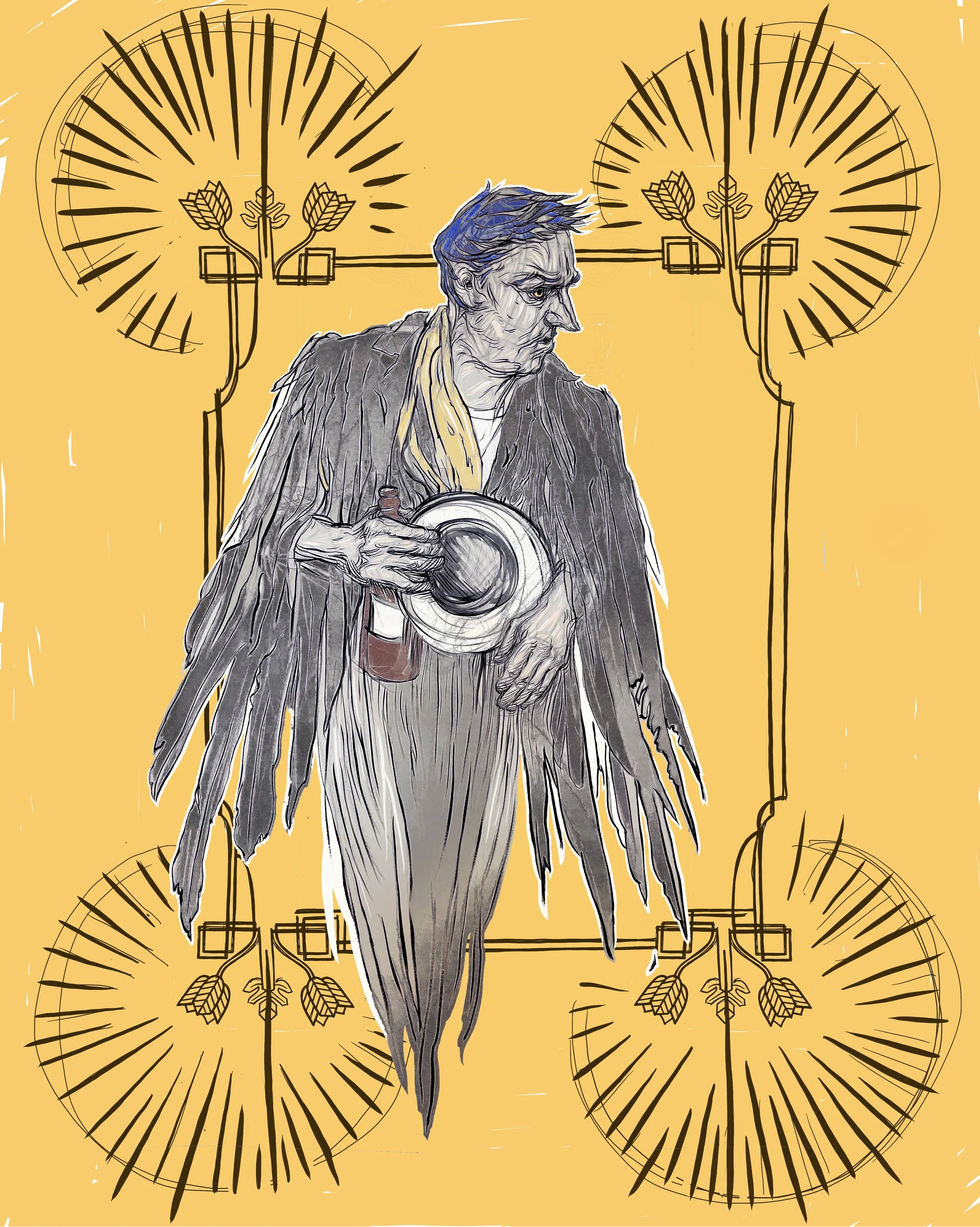 Hawk Man Yellow Frame.jpg