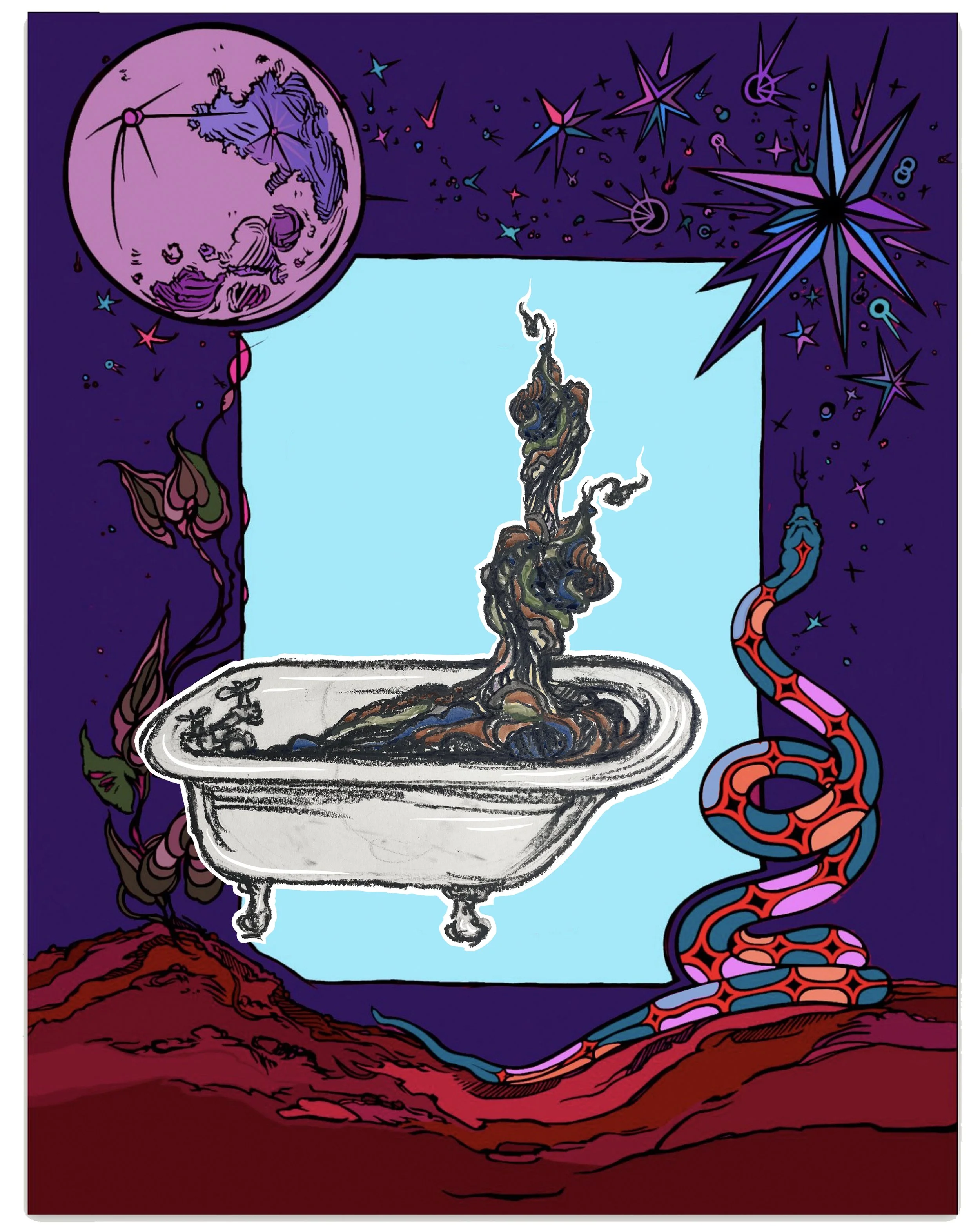 Bathtub 4 sisters purples.jpg